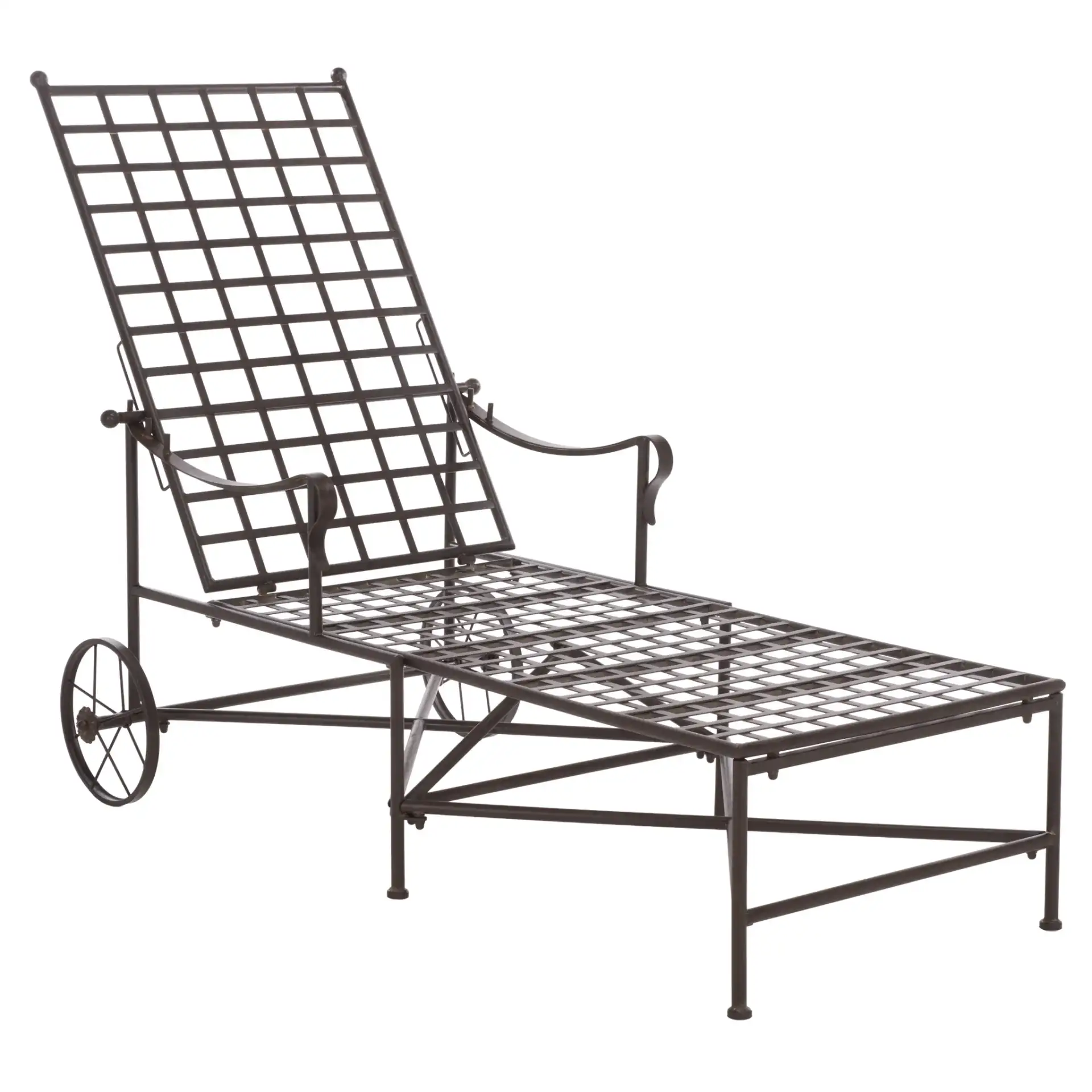 Caledonia Chaise Lounge in Rustic Brown