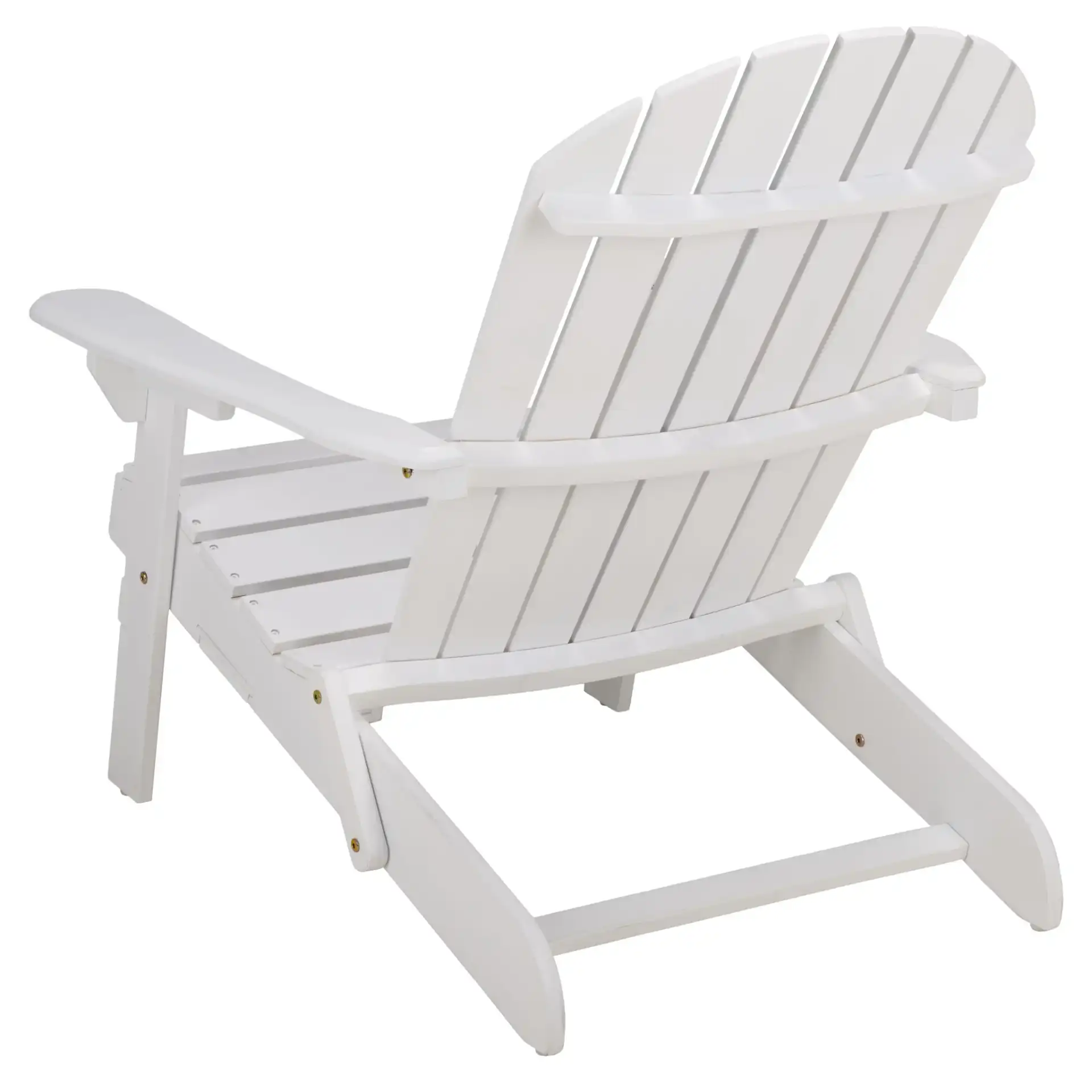 Eden Adirondack Chair in White, detail view