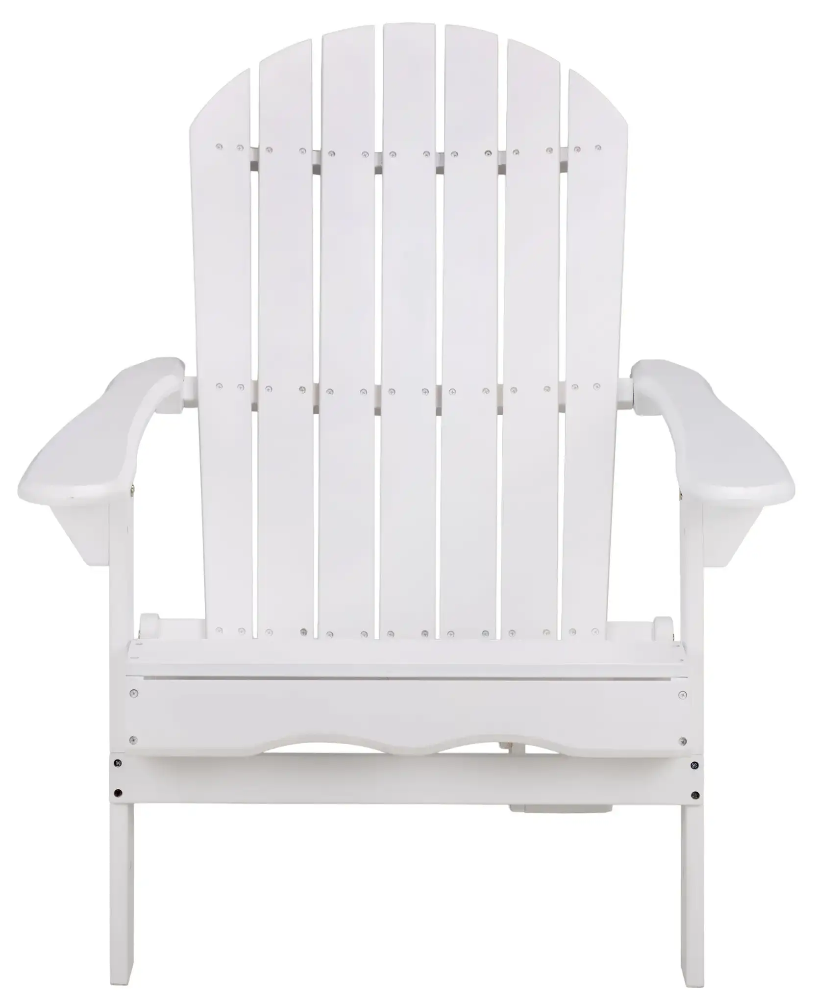 Eden Adirondack Chair in White, detail view