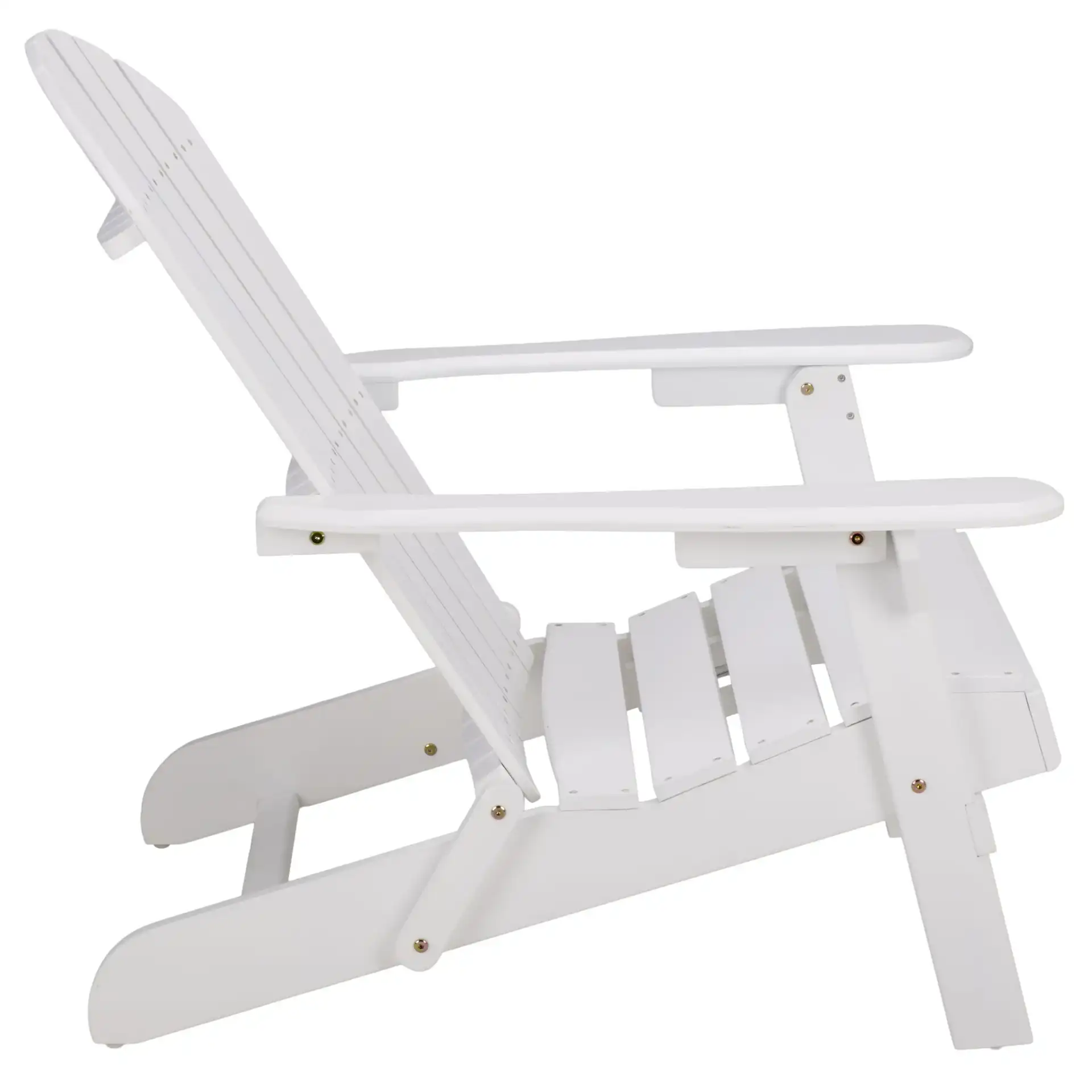 Eden Adirondack Chair in White, detail view