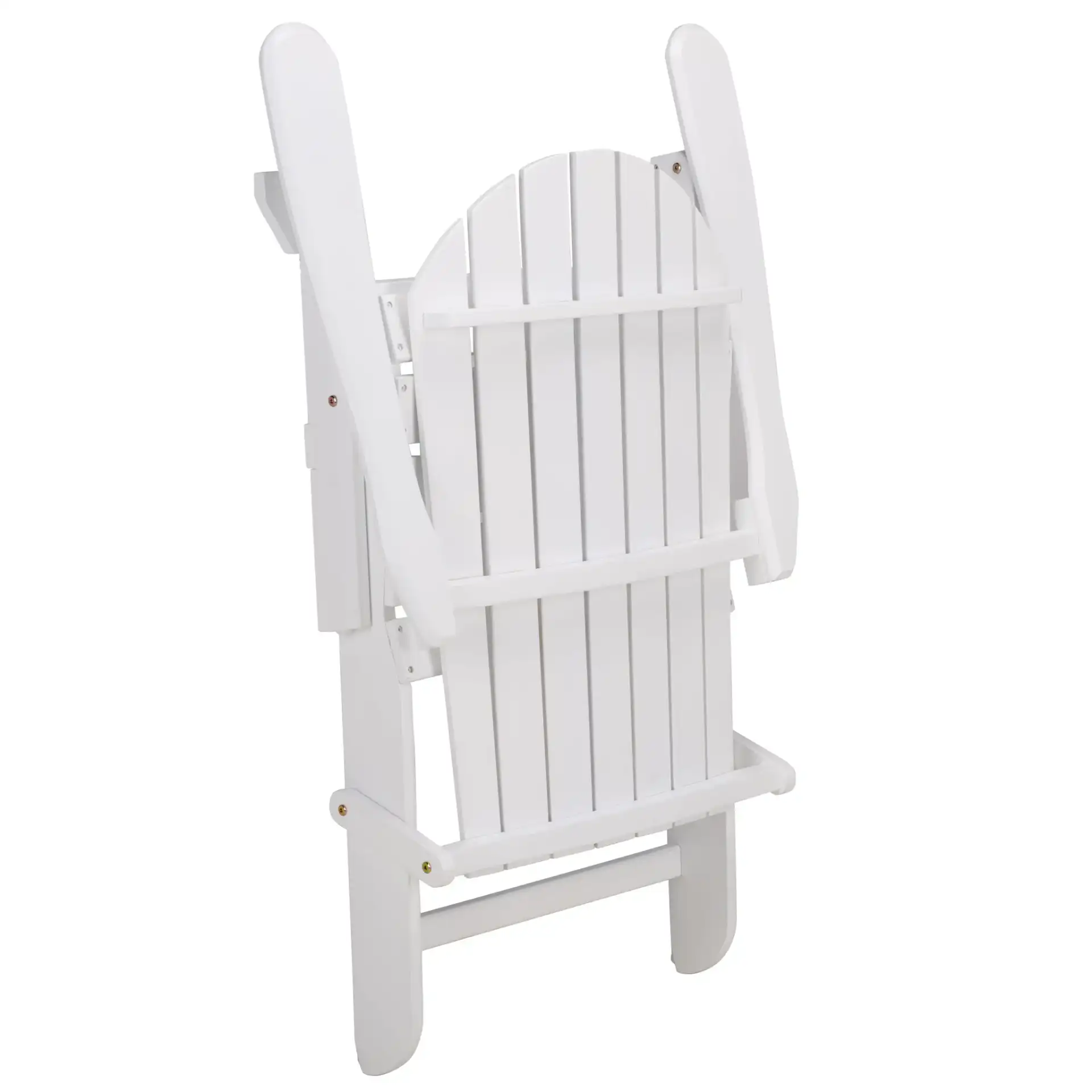 Eden Adirondack Chair in White, detail view