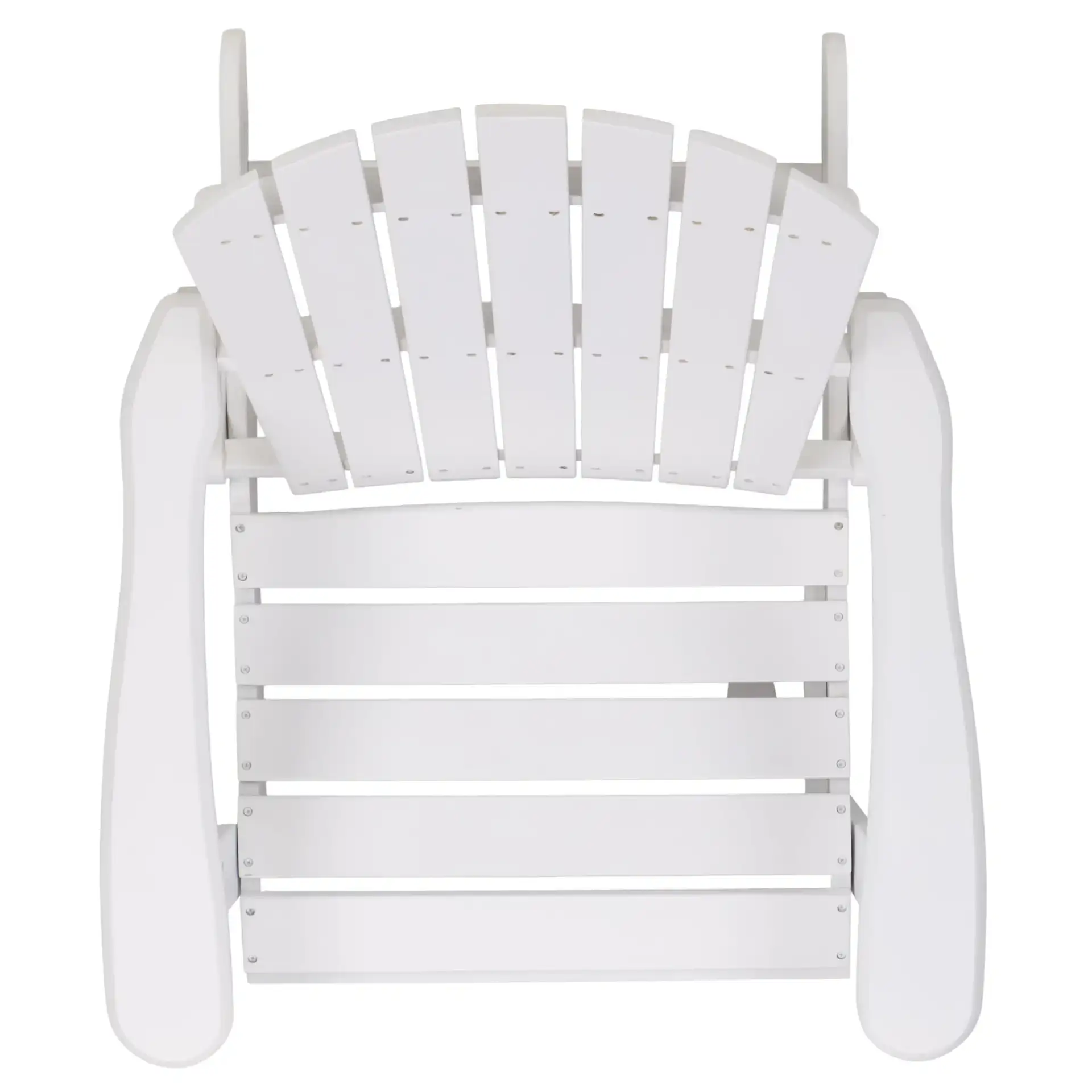 Eden Adirondack Chair in White, detail view