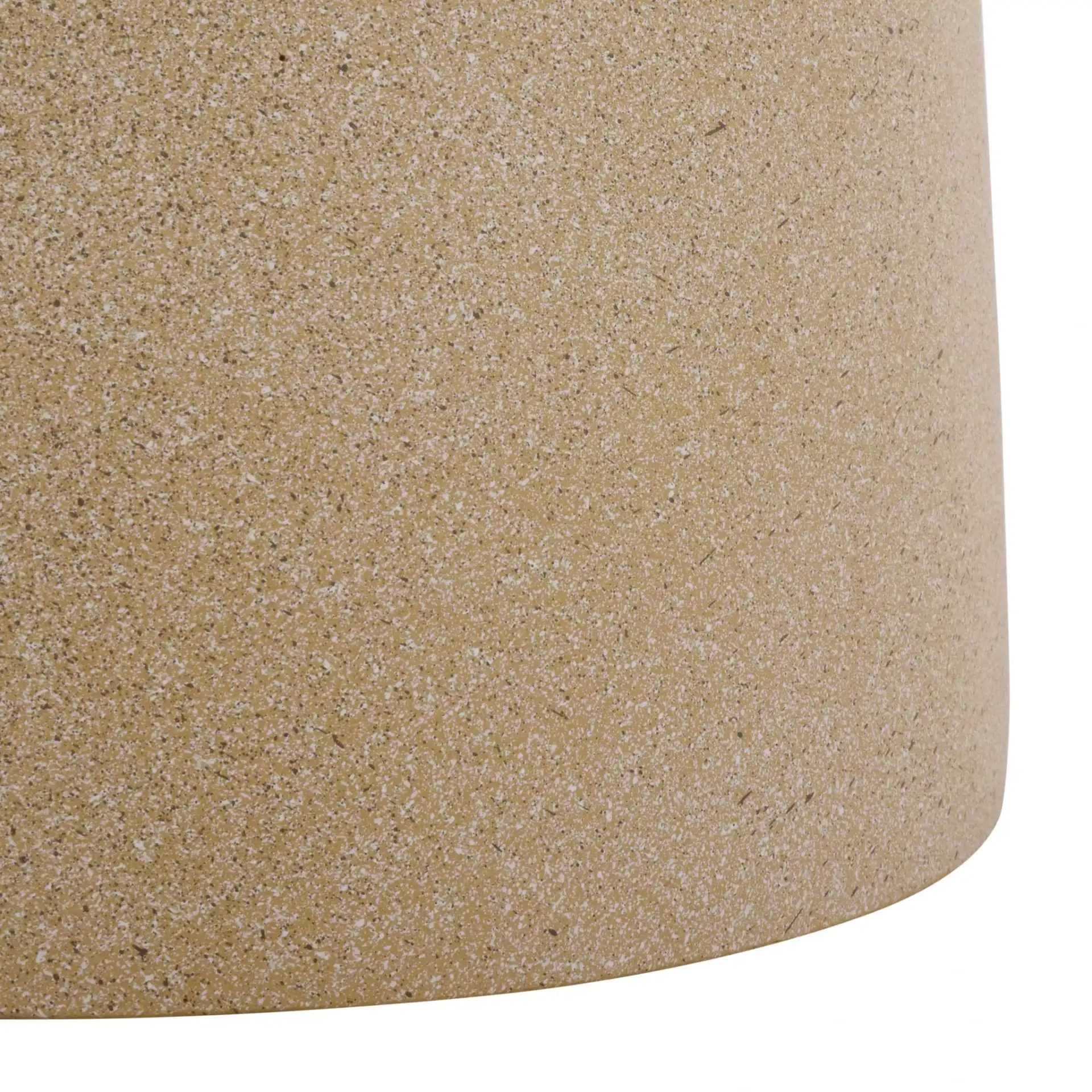 Tina Mushroom Accent Table in Beige in a styled room