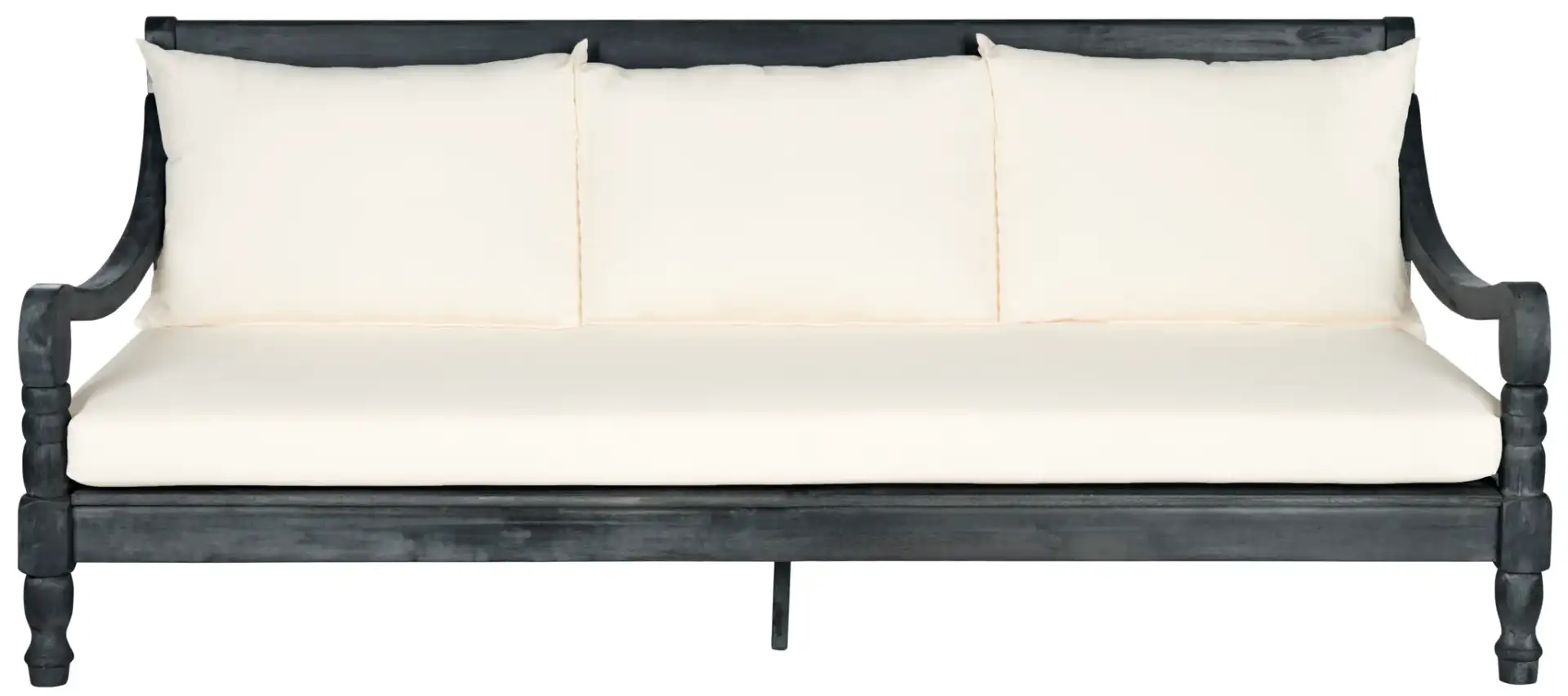 Pasadena Day Bed in Antique White / Navy Blue