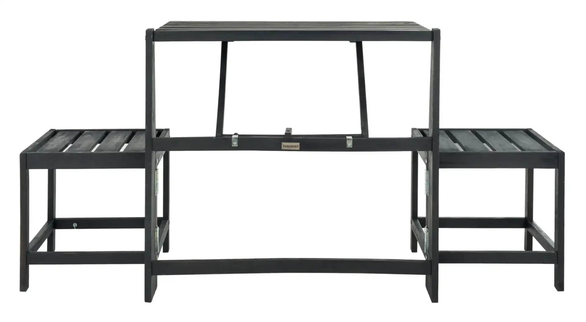 Belamy Transformer Bench in Dark Slate Gray, detail view