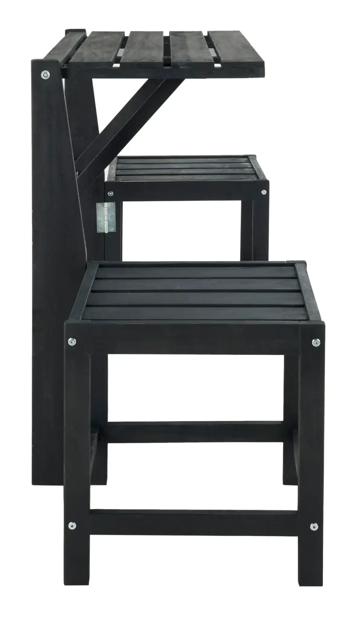 Belamy Transformer Bench in Dark Slate Gray, detail view