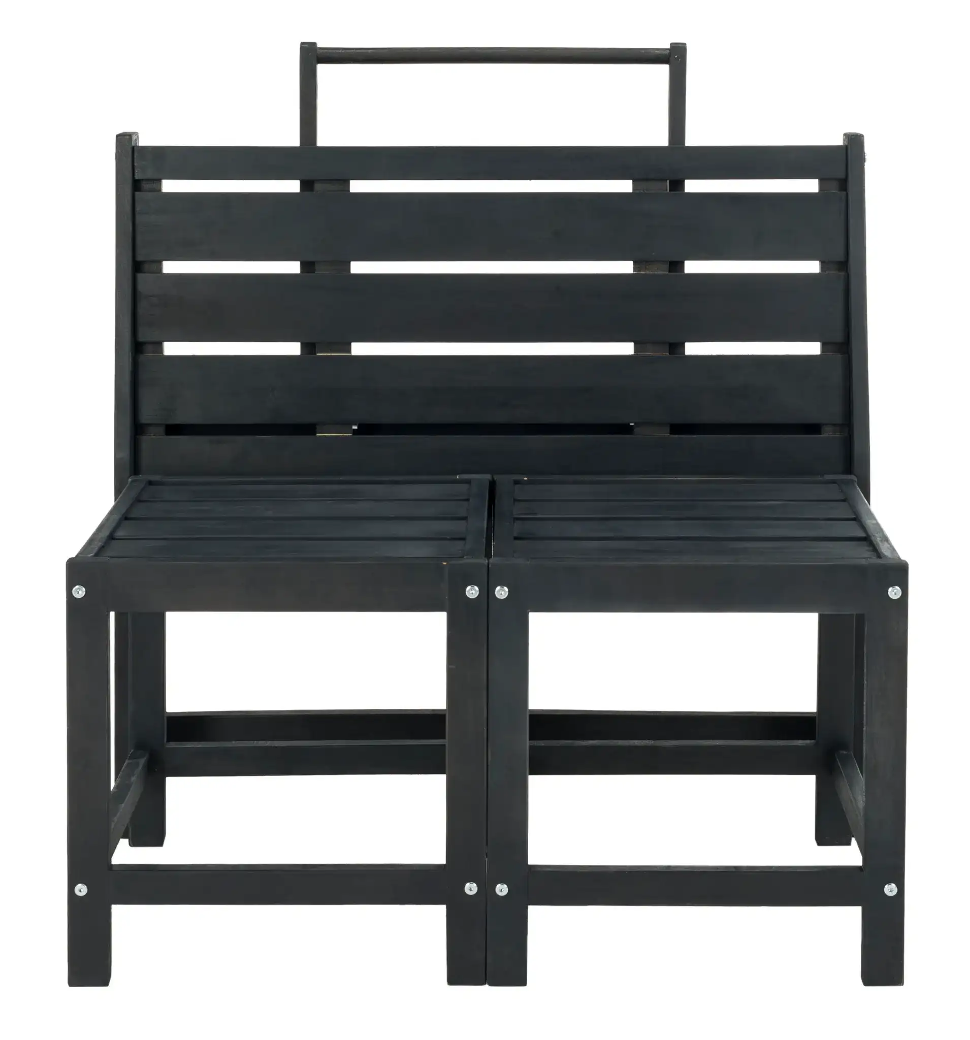 Belamy Transformer Bench in Dark Slate Gray, detail view