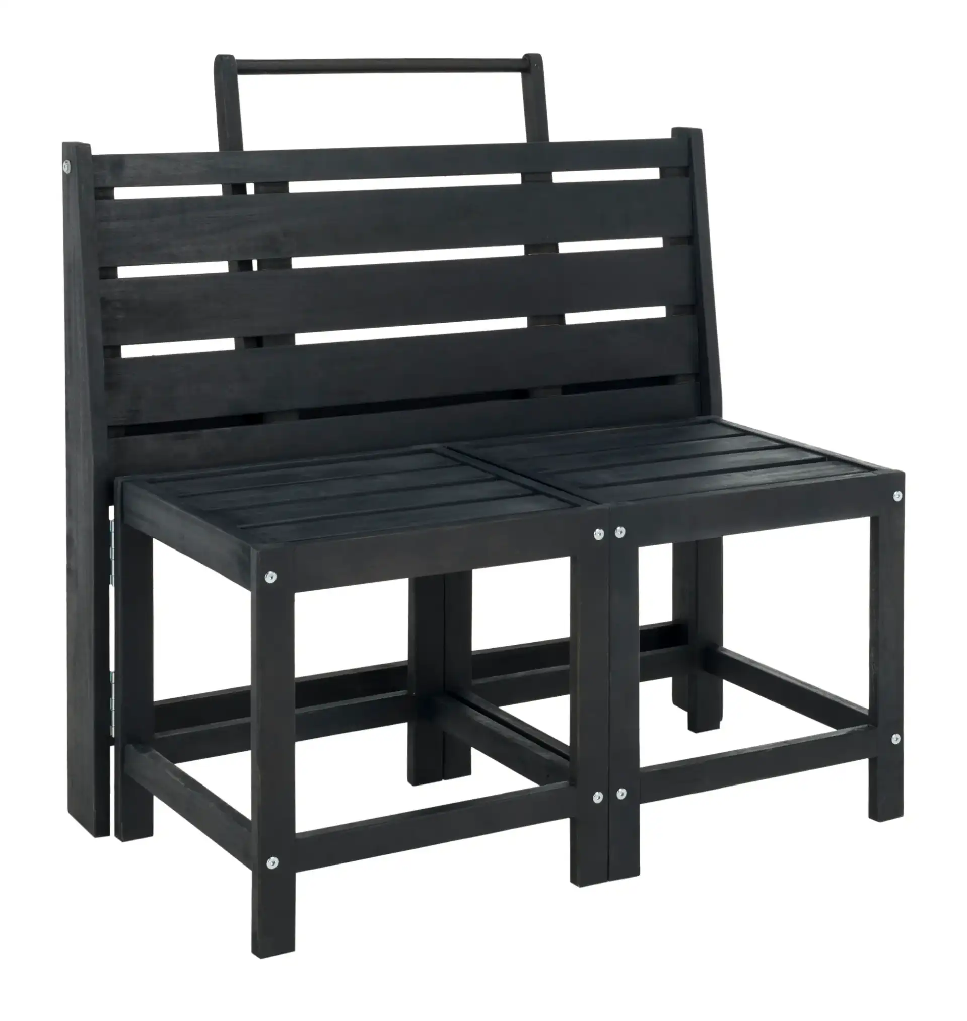 Belamy Transformer Bench in Dark Slate Gray, detail view