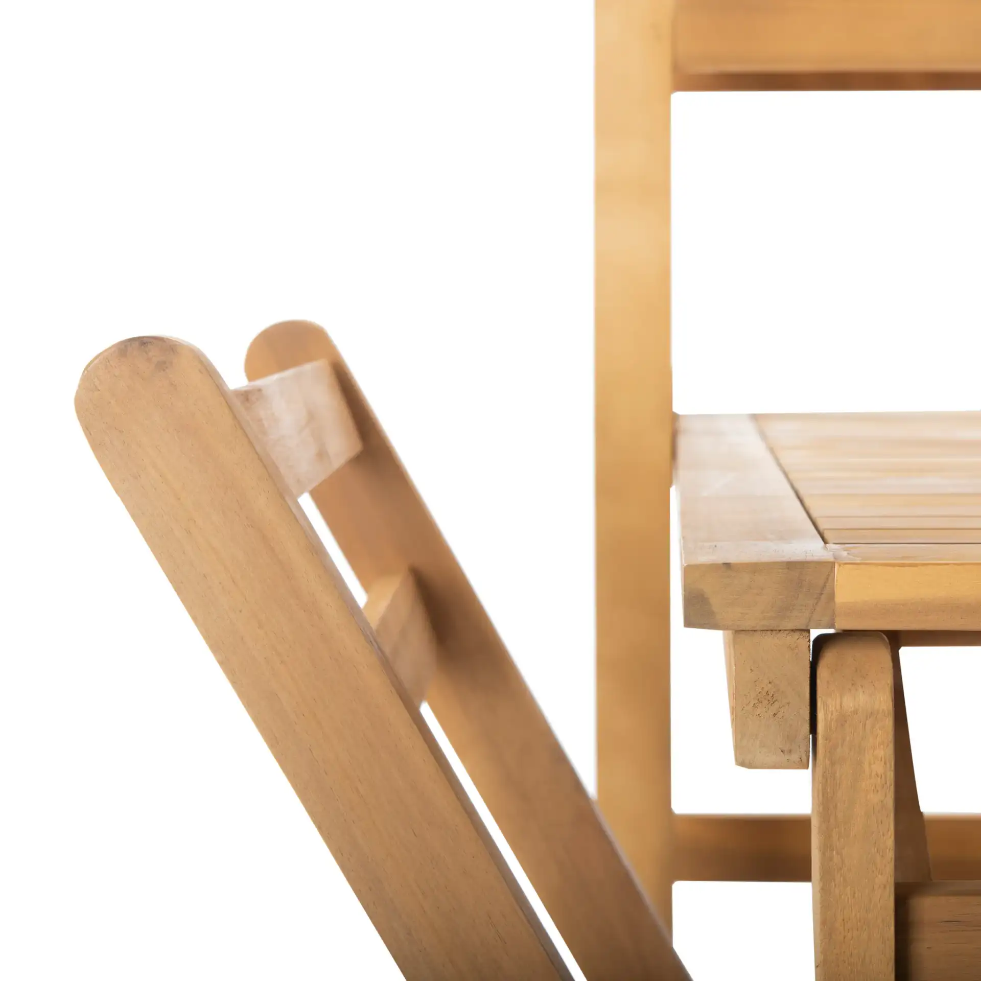 Griffen Three-Piece Balcony Dining Cabinet in Natural, detail view