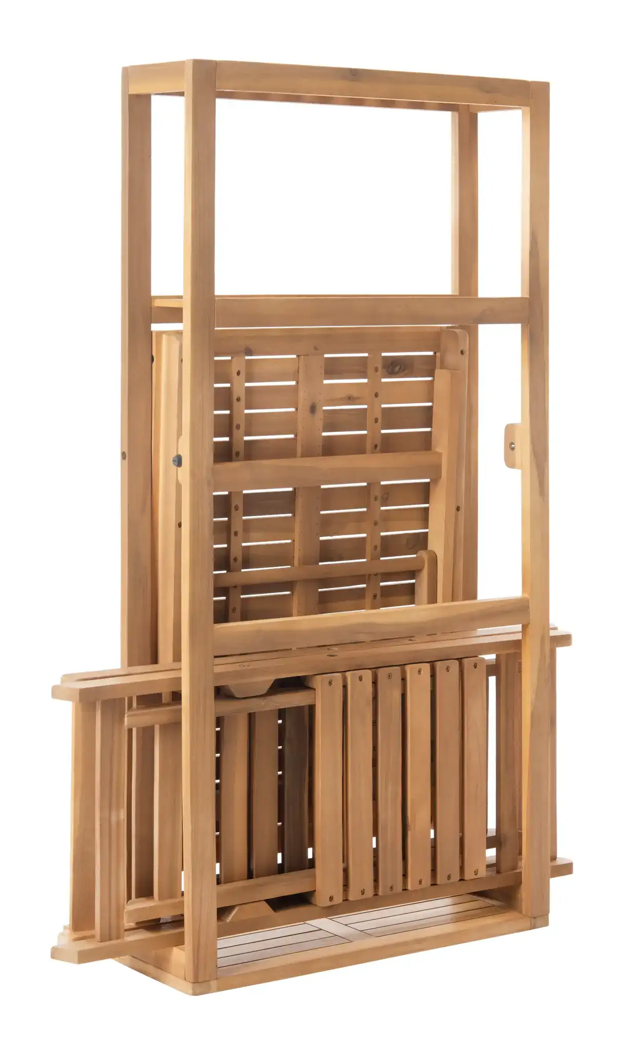 Griffen Three-Piece Balcony Dining Cabinet in Natural, detail view