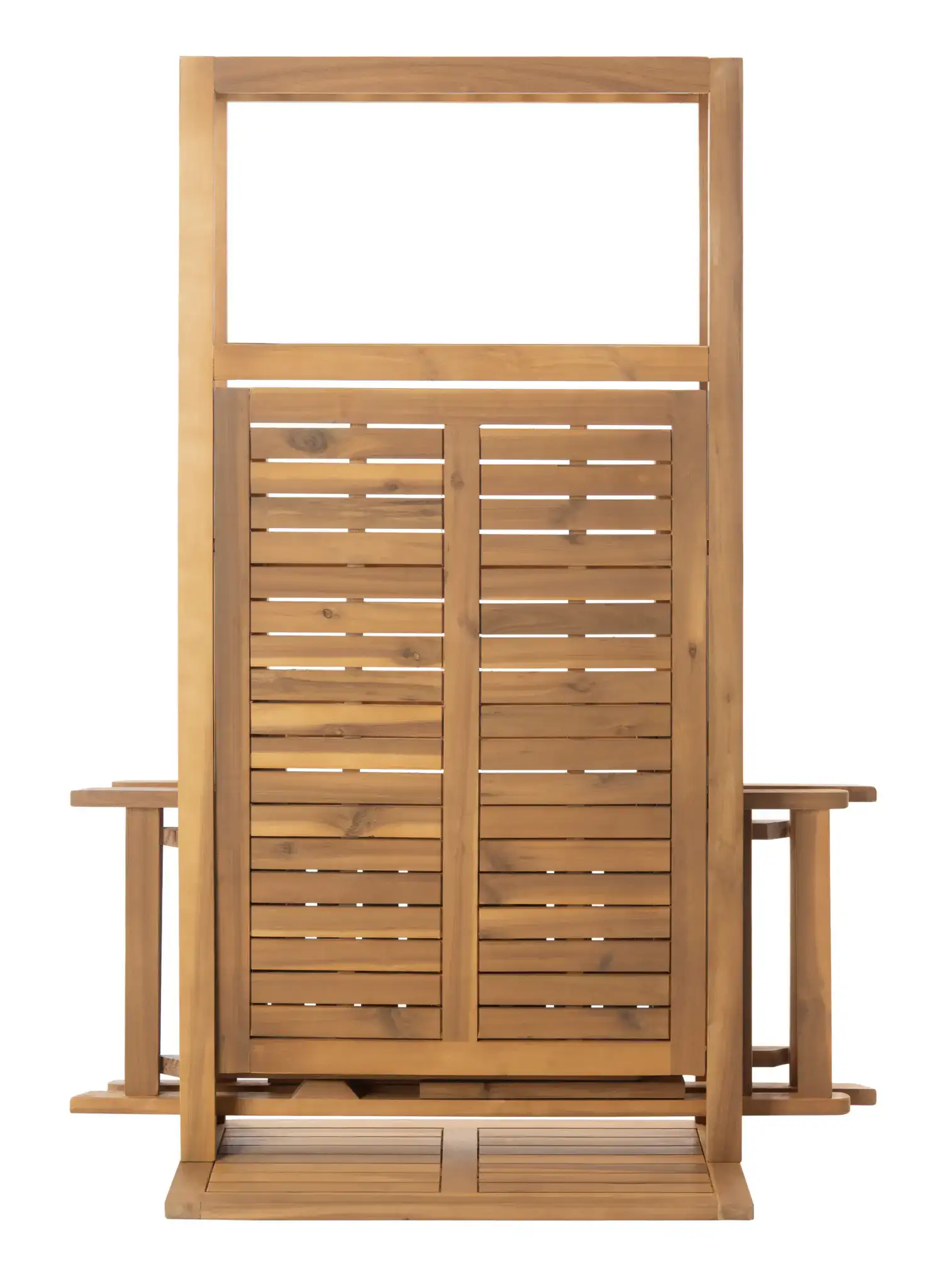 Griffen Three-Piece Balcony Dining Cabinet in Natural, detail view