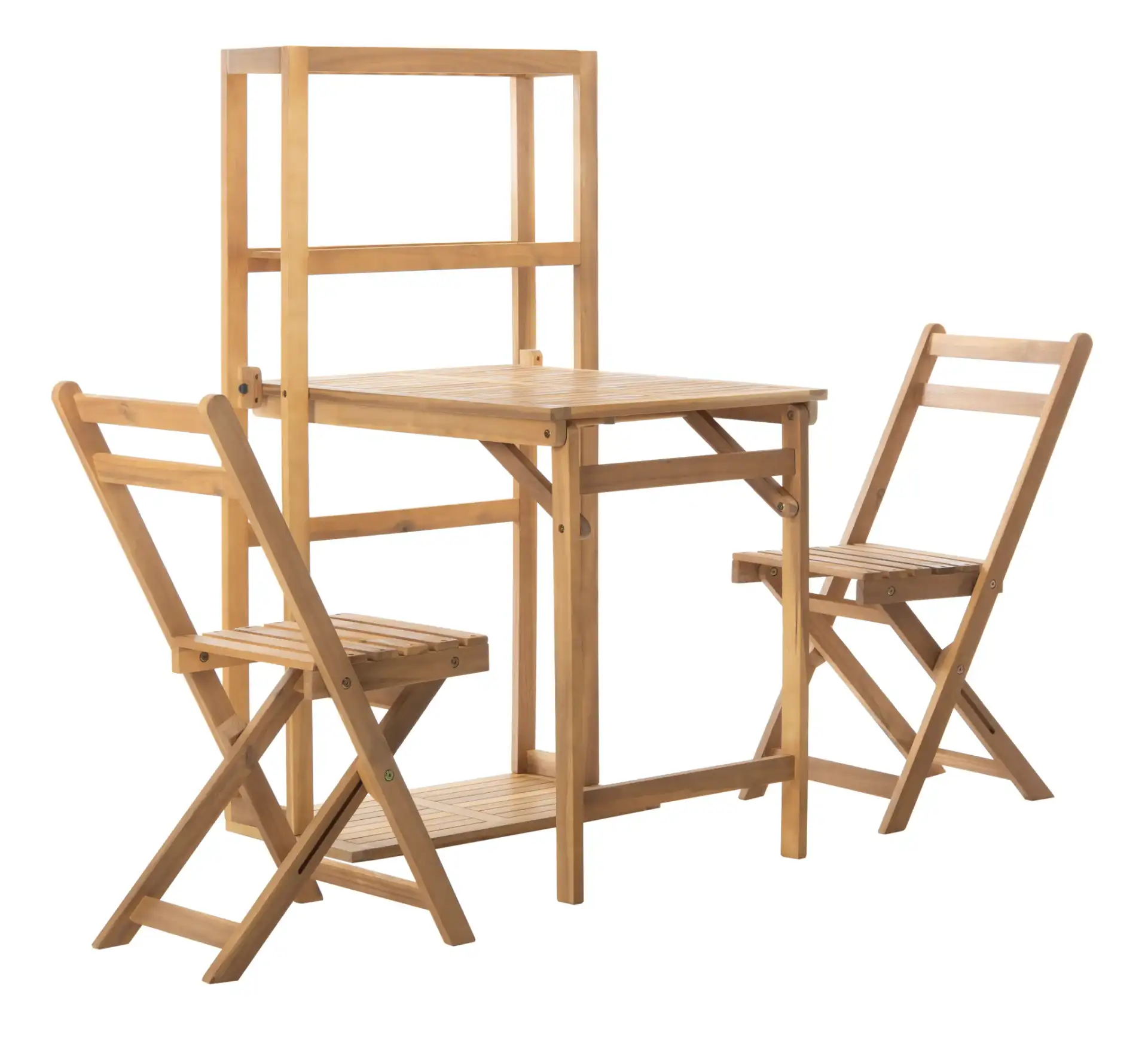 Griffen Three-Piece Balcony Dining Cabinet in Natural, detail view
