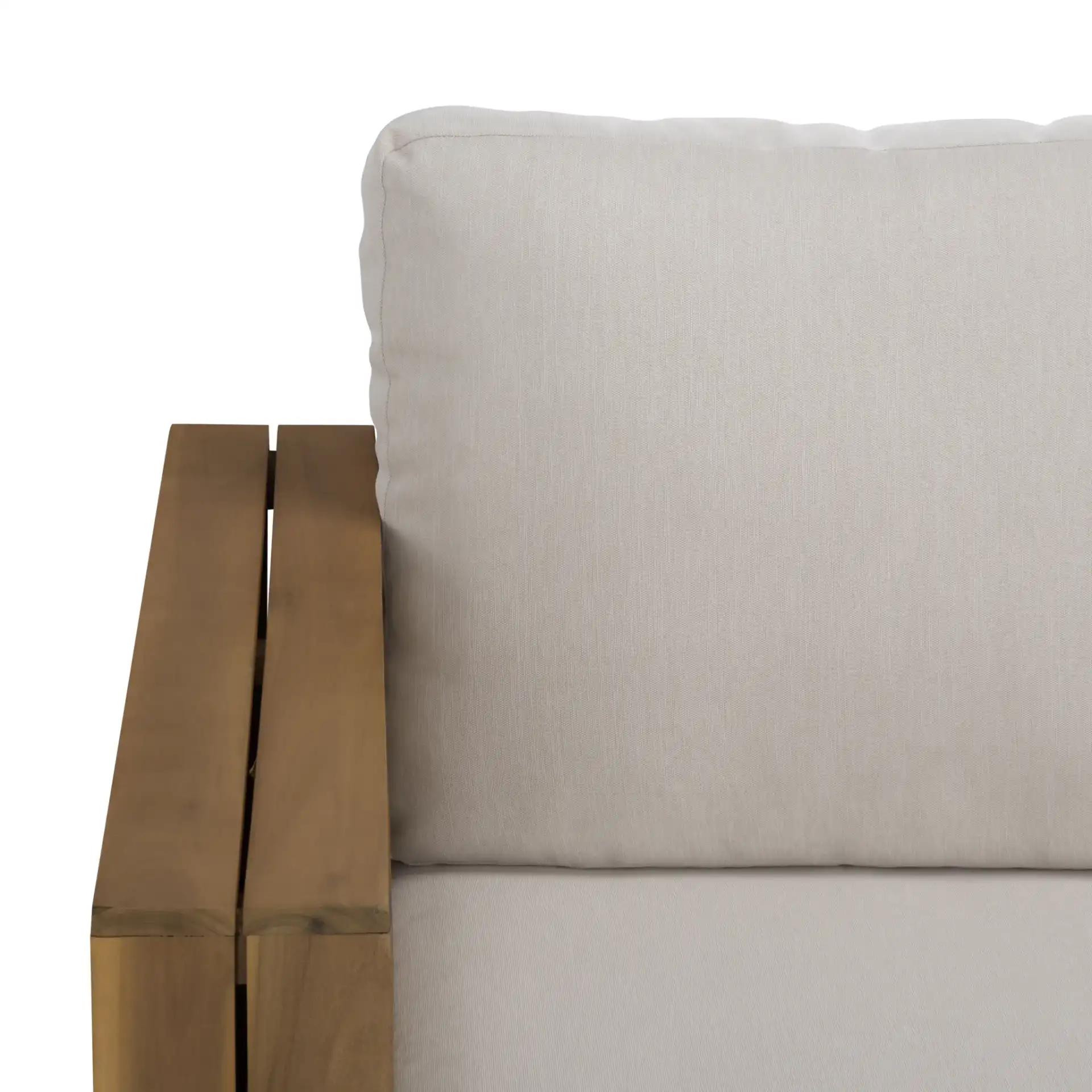 Napoli Sofa in Oak / Cream in a styled room