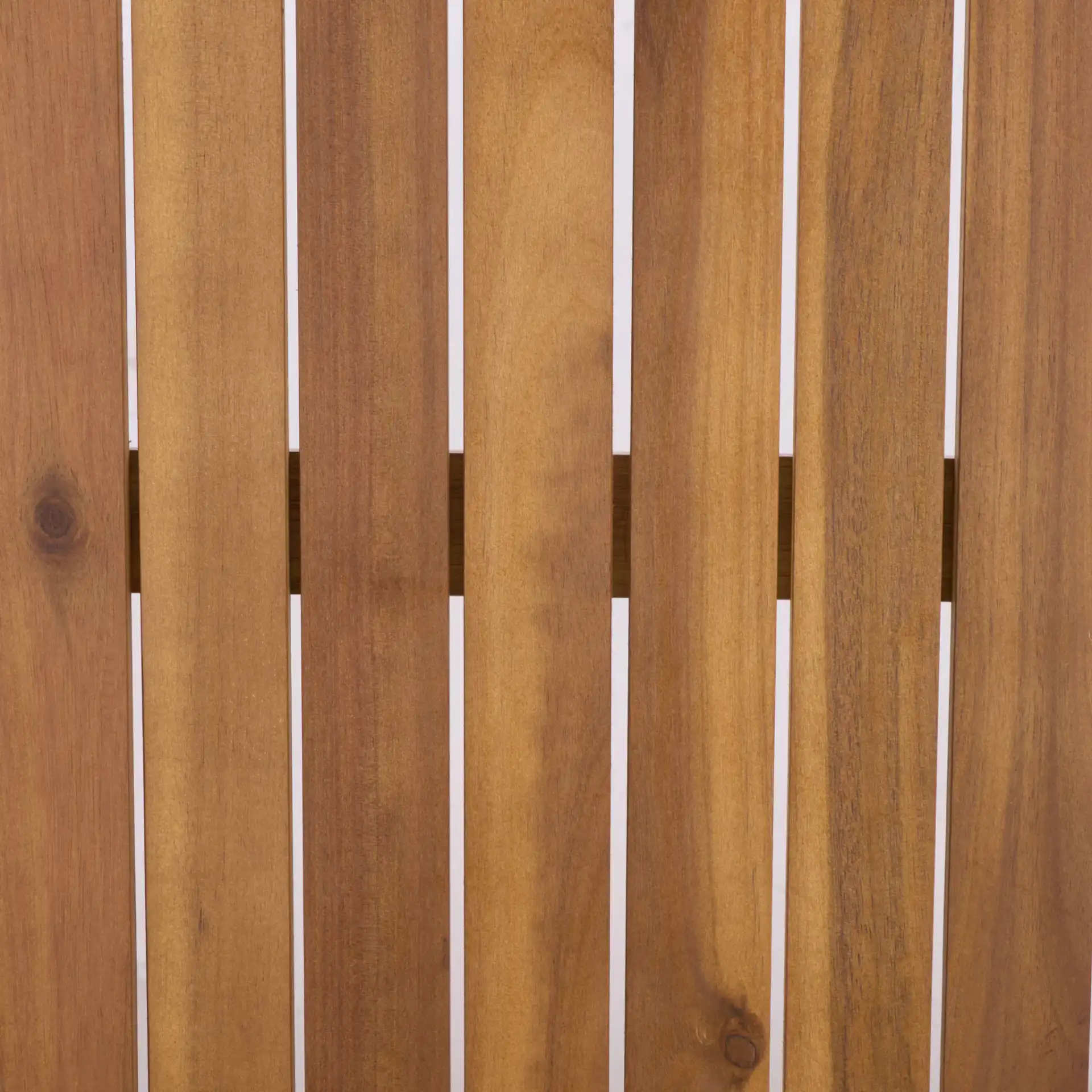 Alta Bench And Table in Teak Brown / Cream, detail view