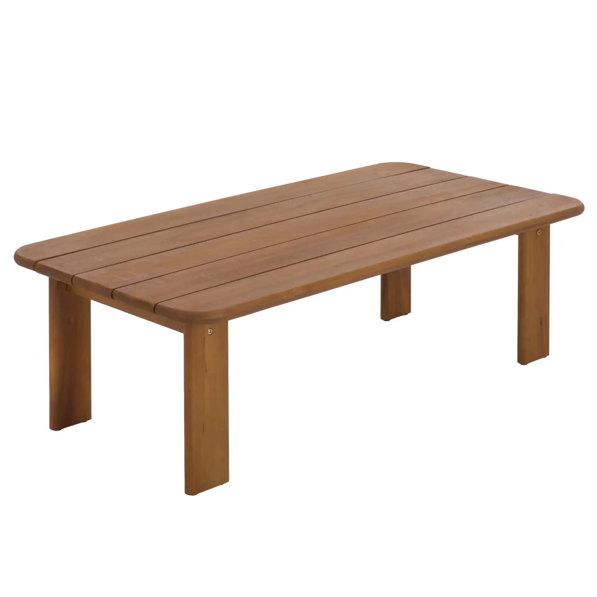 Solary Coffee Table in Teak, detail view
