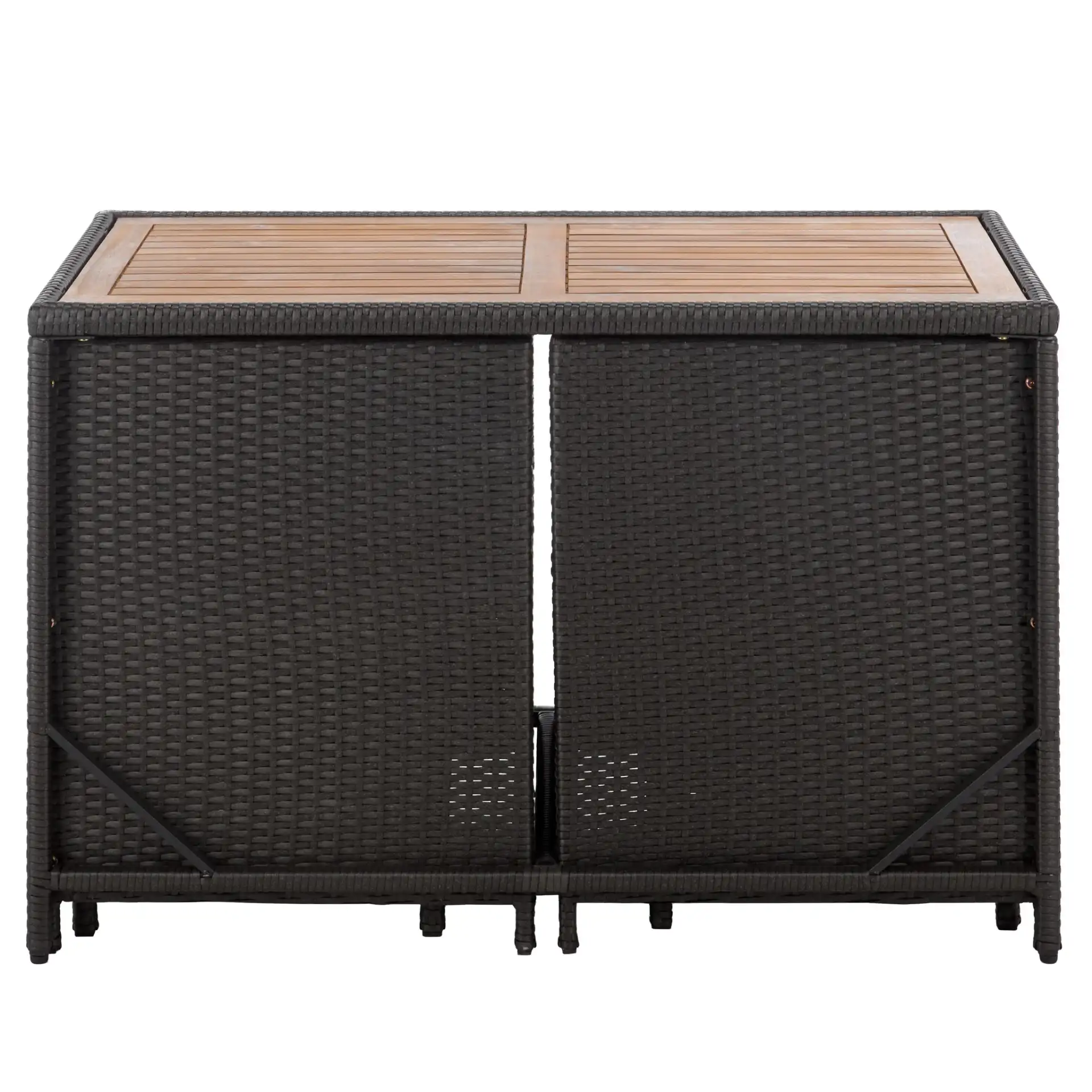 Teller Dining Set in Black / Gray, detail view