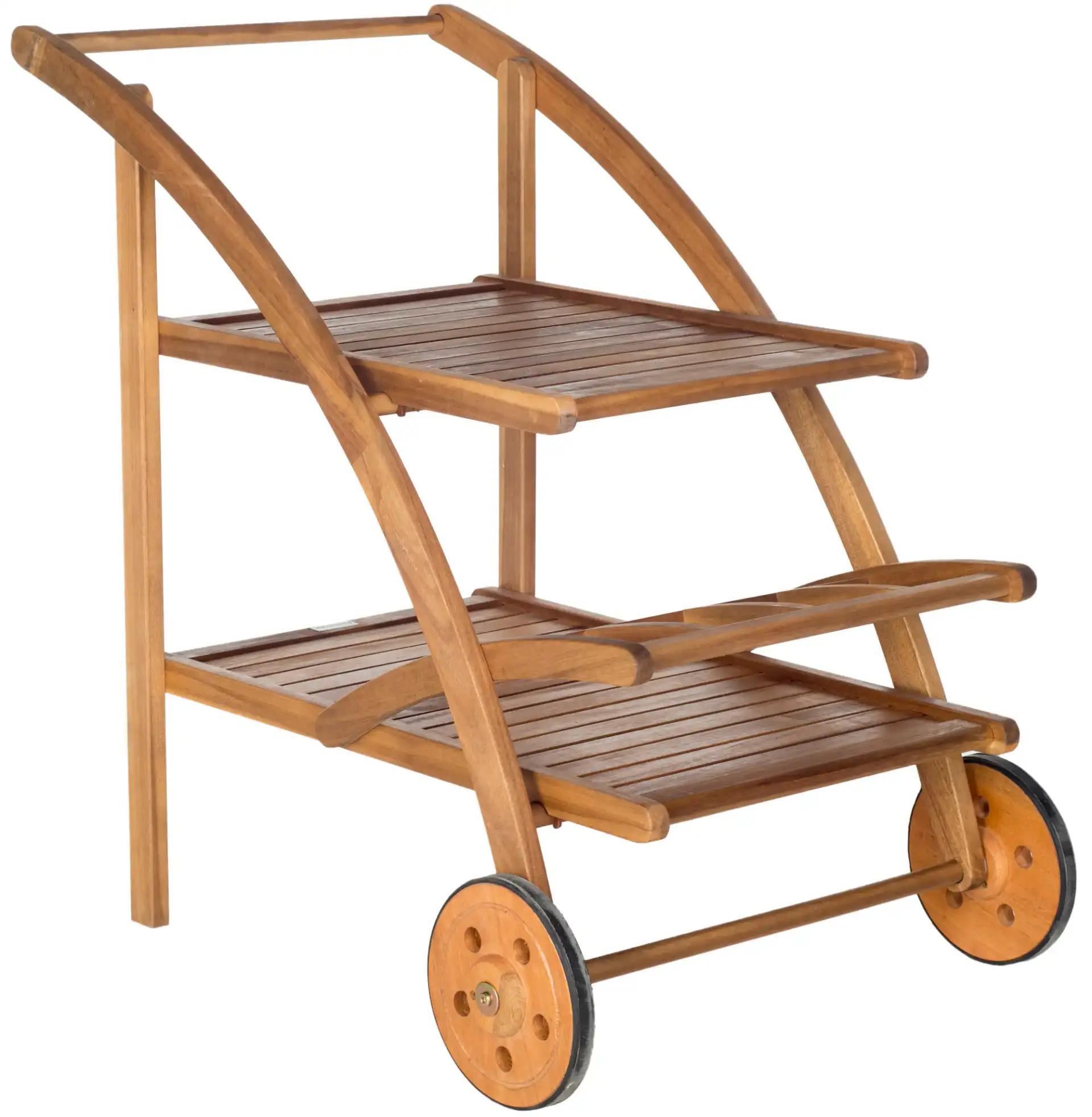 Lodi Tea Cart in Natural, detail view