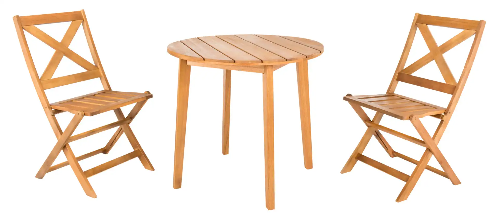 Bruna Three-Piece Bistro Set in Natural