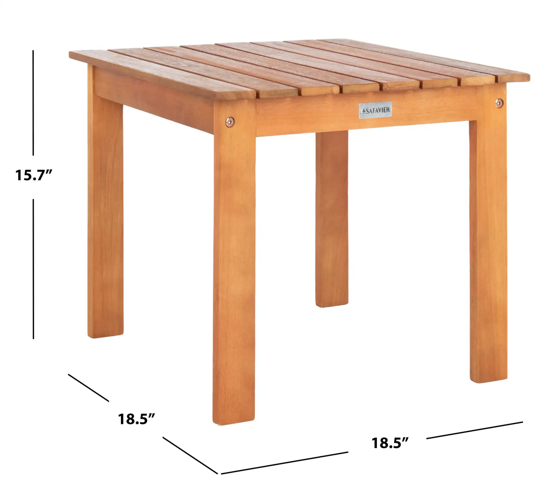 Randor Folding Table in Natural, detail view
