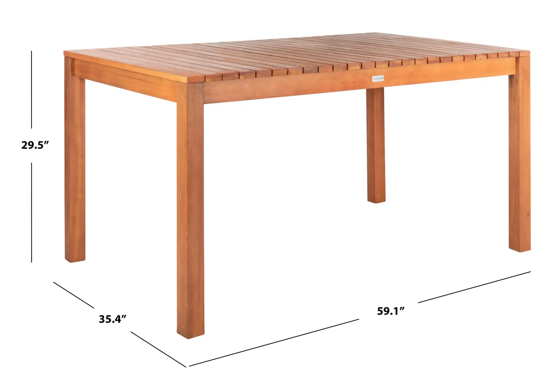 Dores Dining Table in Natural, detail view