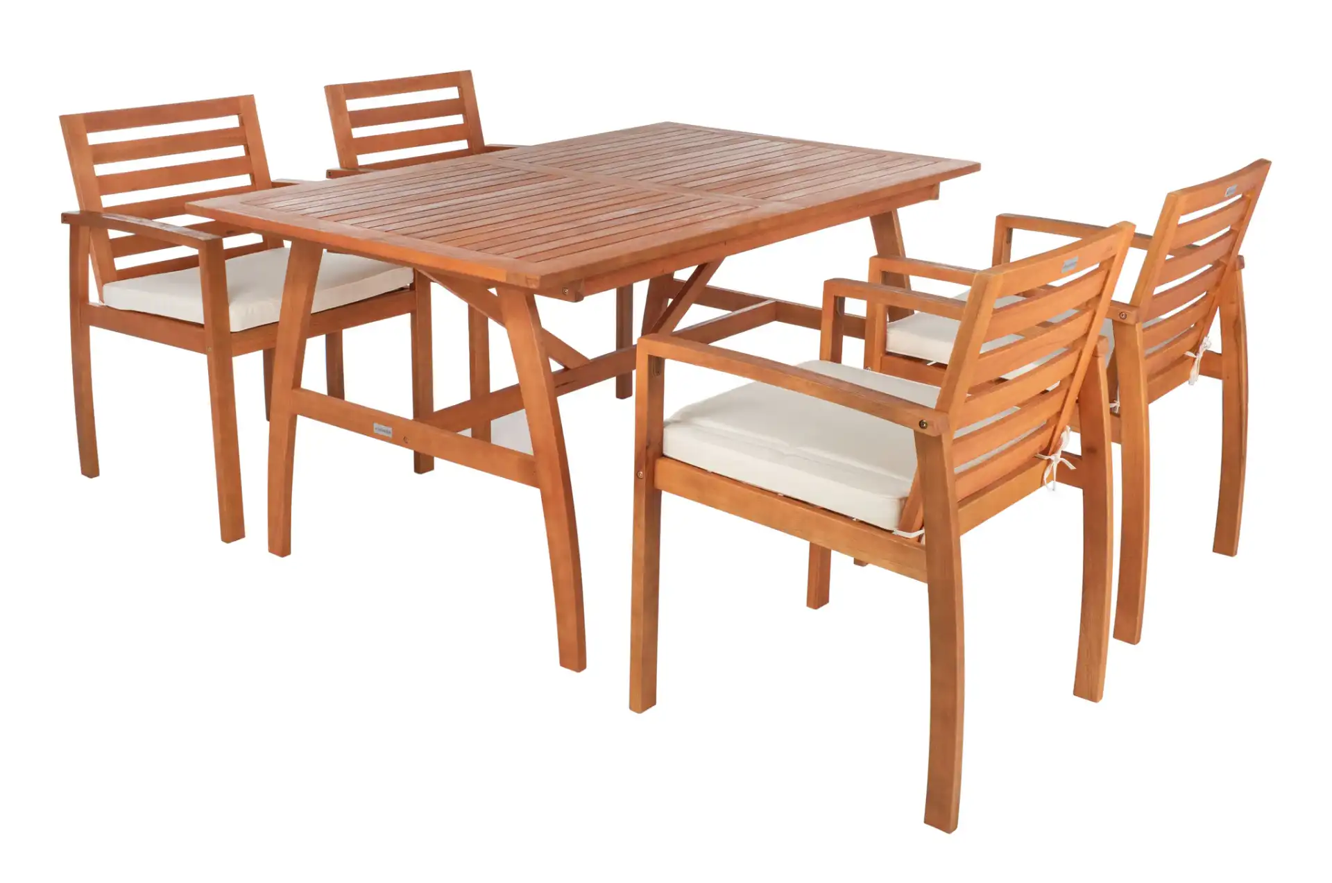 Venly Dining Set in Natural / Beige, detail view