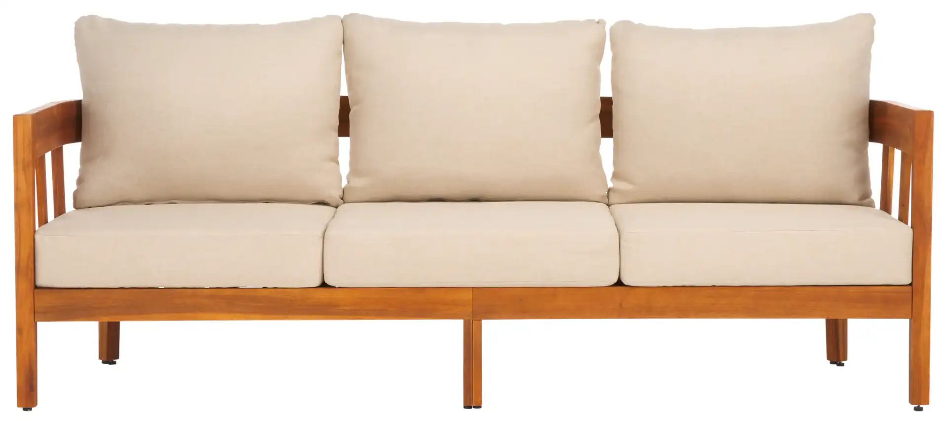 Owen Three-Seater Sofa in Natural / Taupe