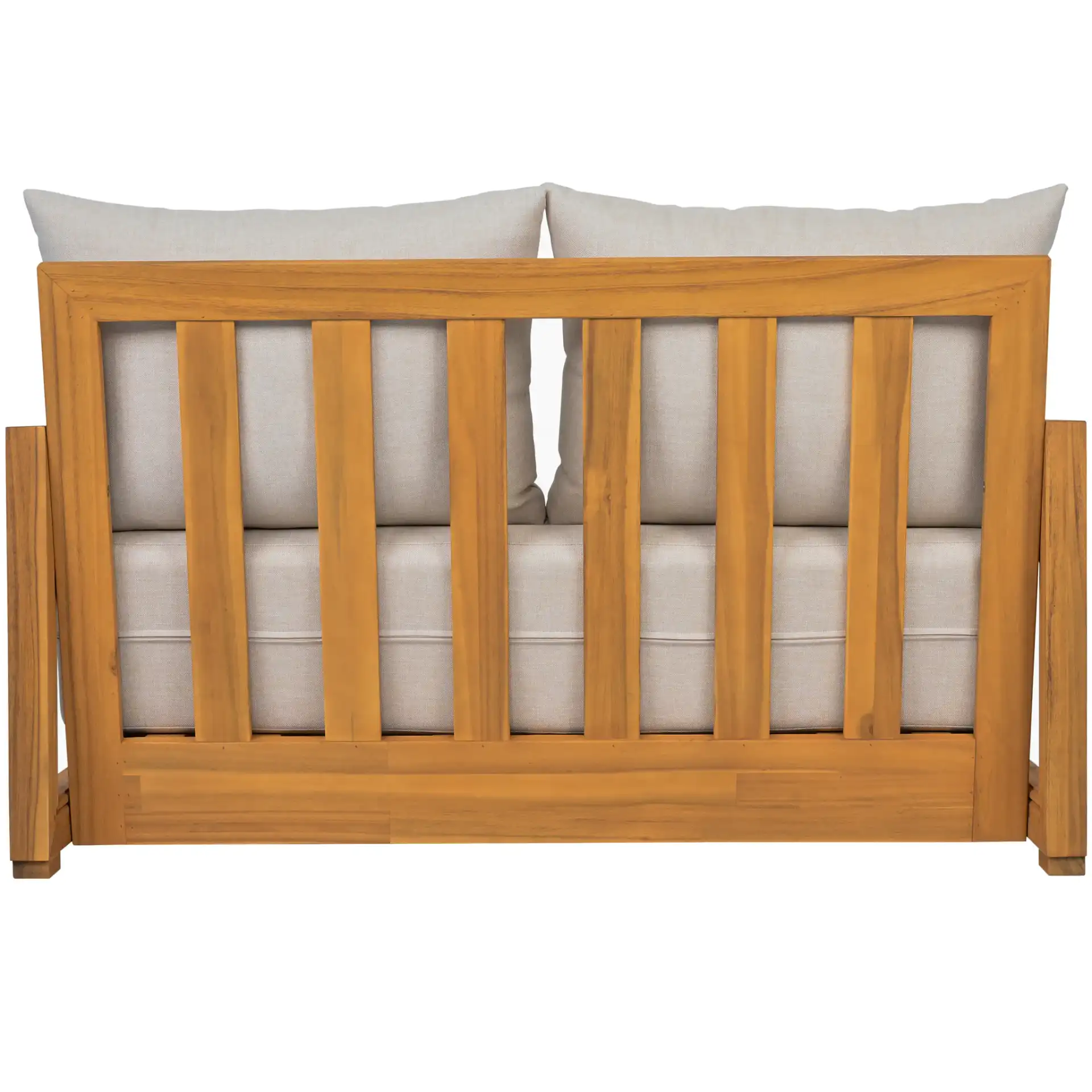 Jackson Two-Seat Sofa in Natural / Taupe, detail view