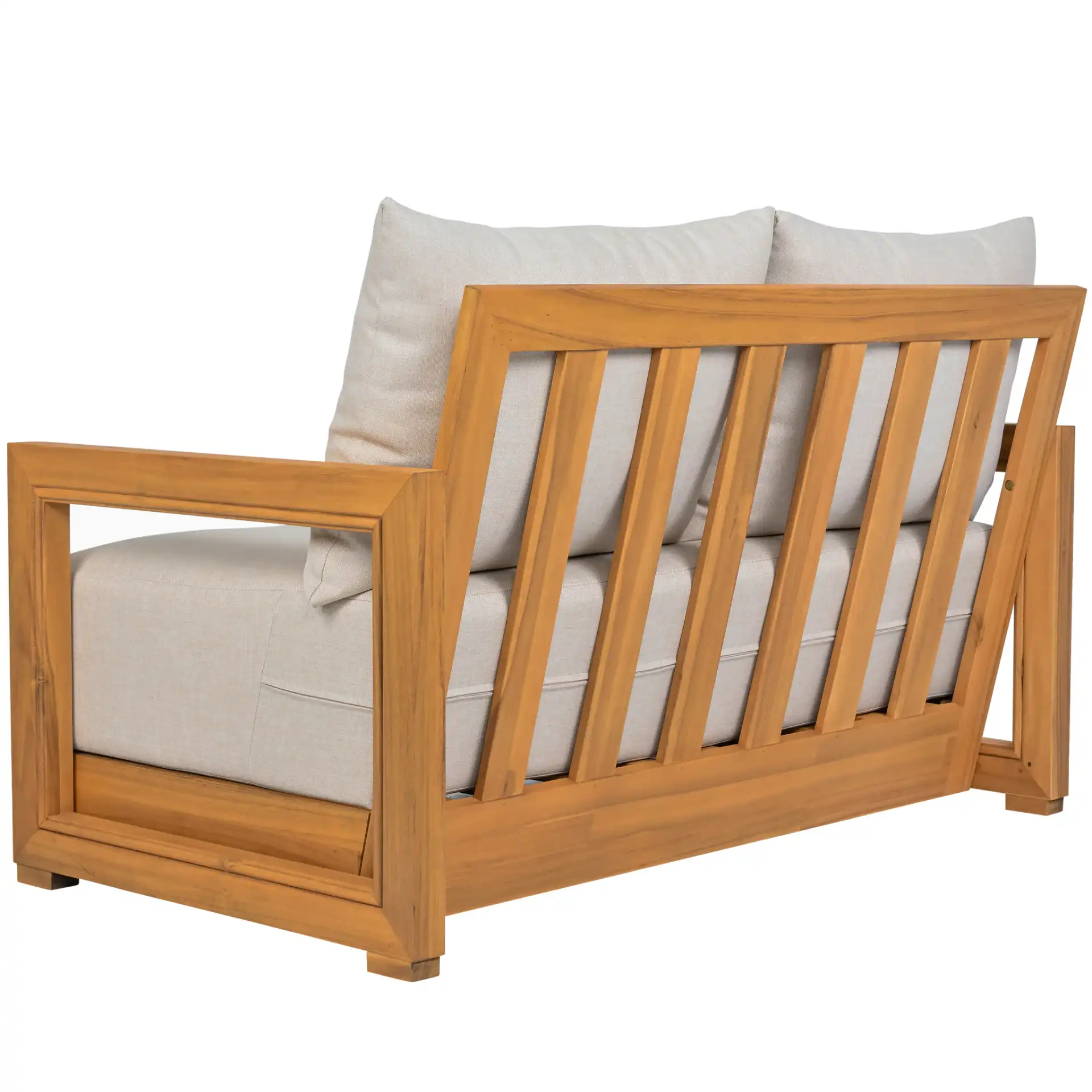 Jackson Two-Seat Sofa in Natural / Taupe, detail view