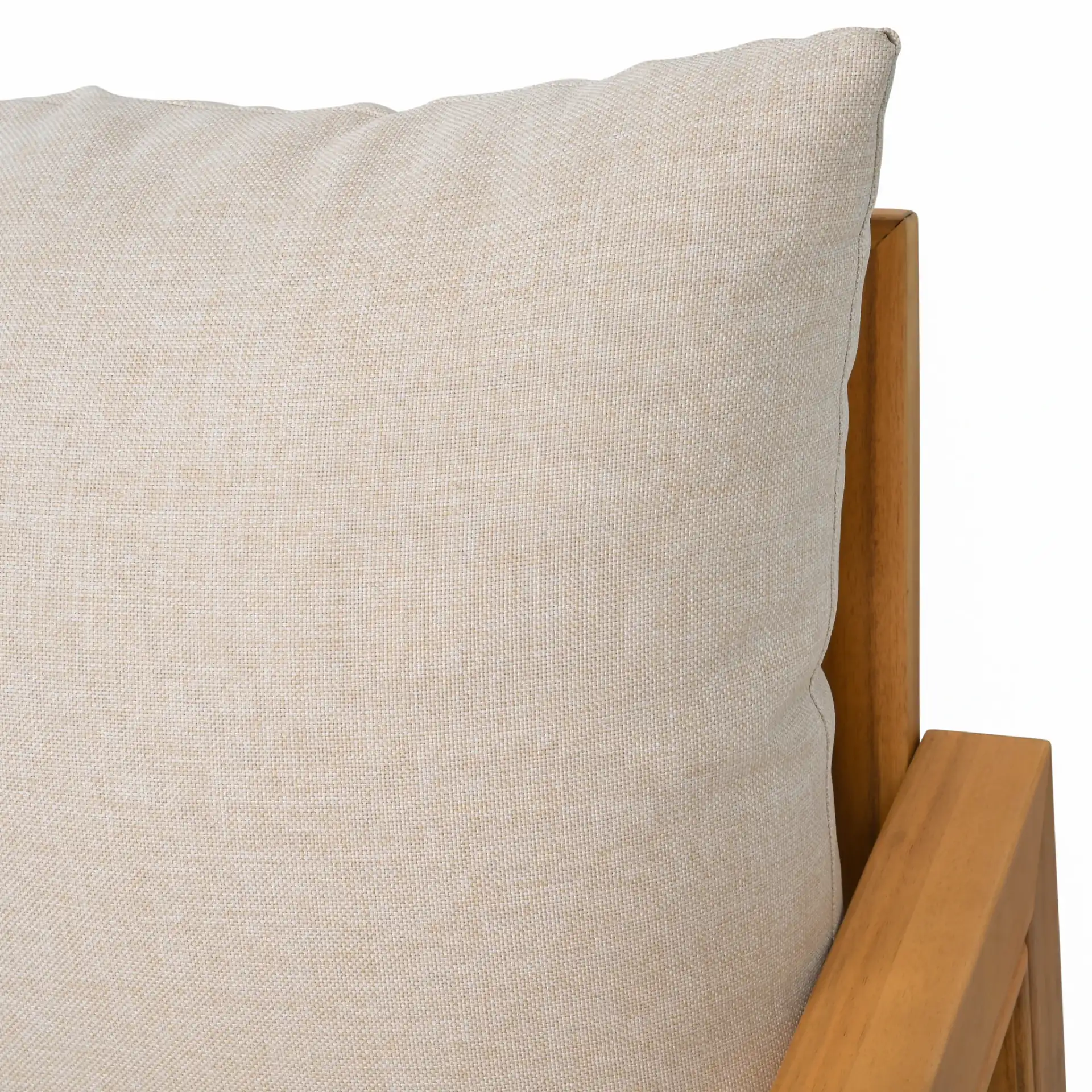 Jackson Two-Seat Sofa in Natural / Taupe in a styled room