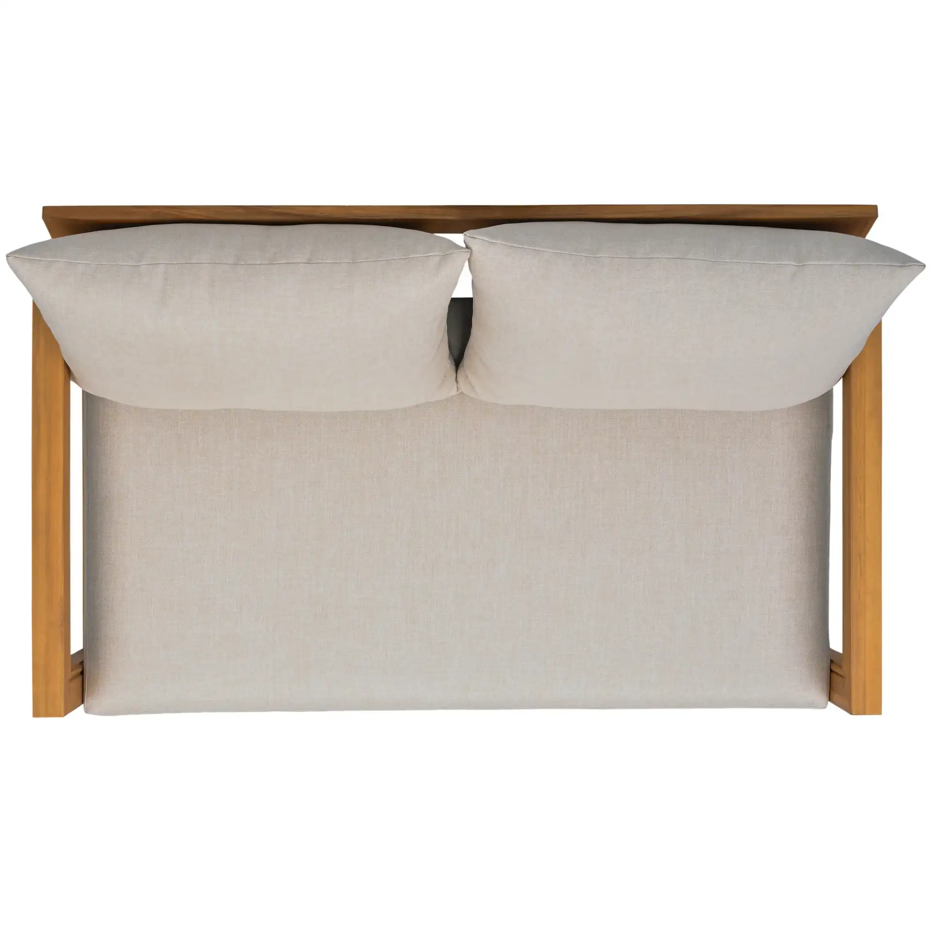 Jackson Two-Seat Sofa in Natural / Taupe, detail view