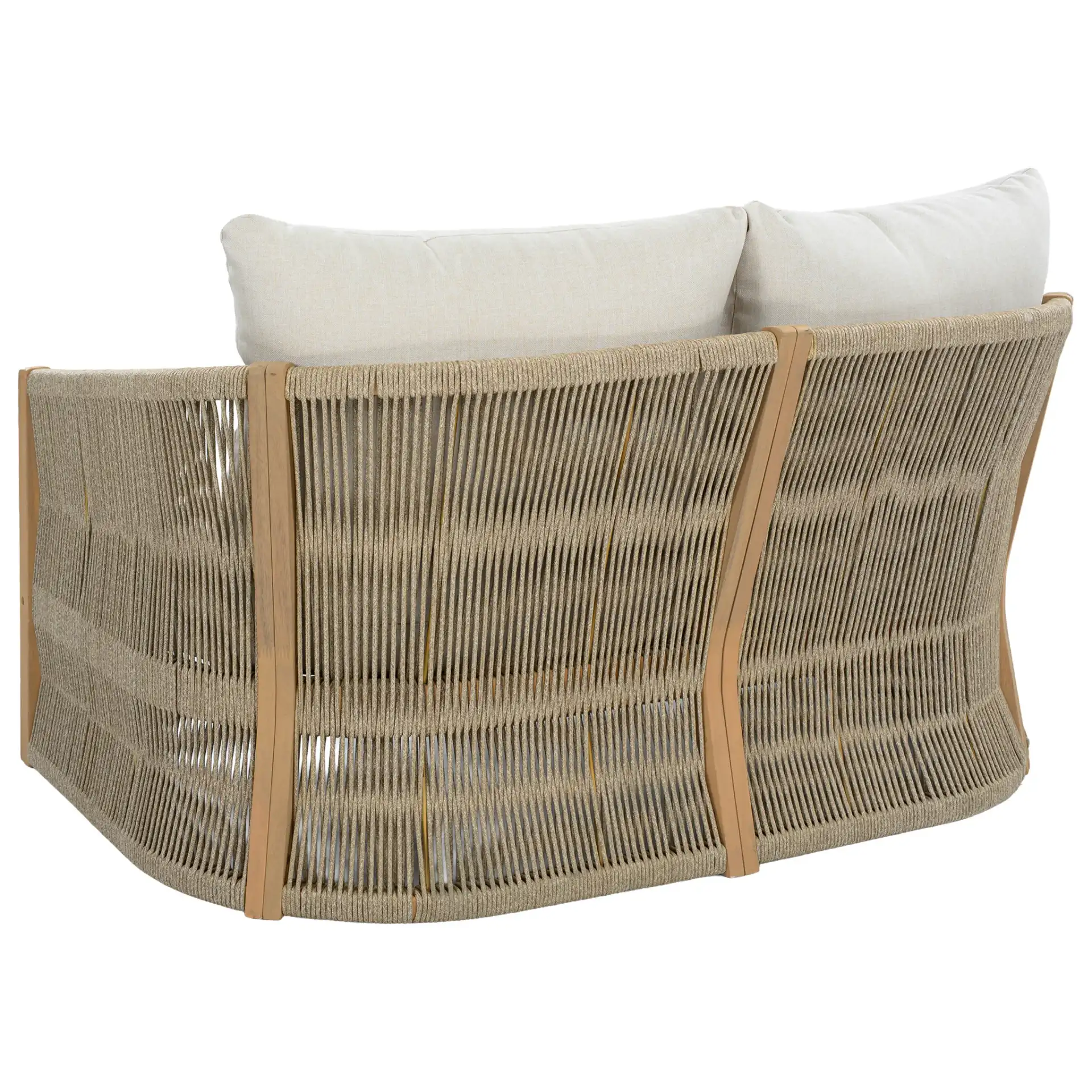 Bella Sofa in Oak / Taupe, detail view
