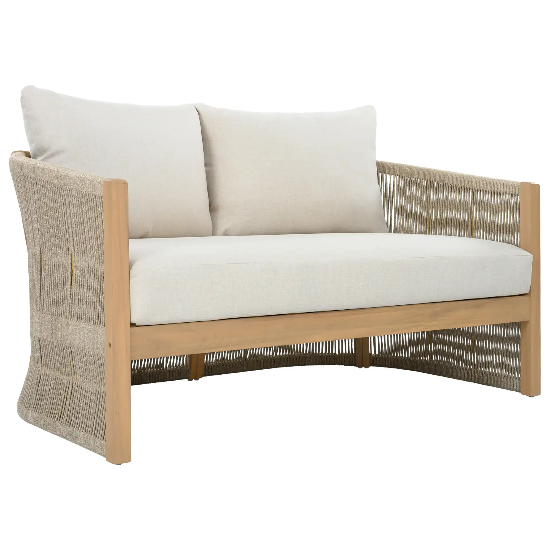 Bella Sofa in Oak / Taupe, detail view