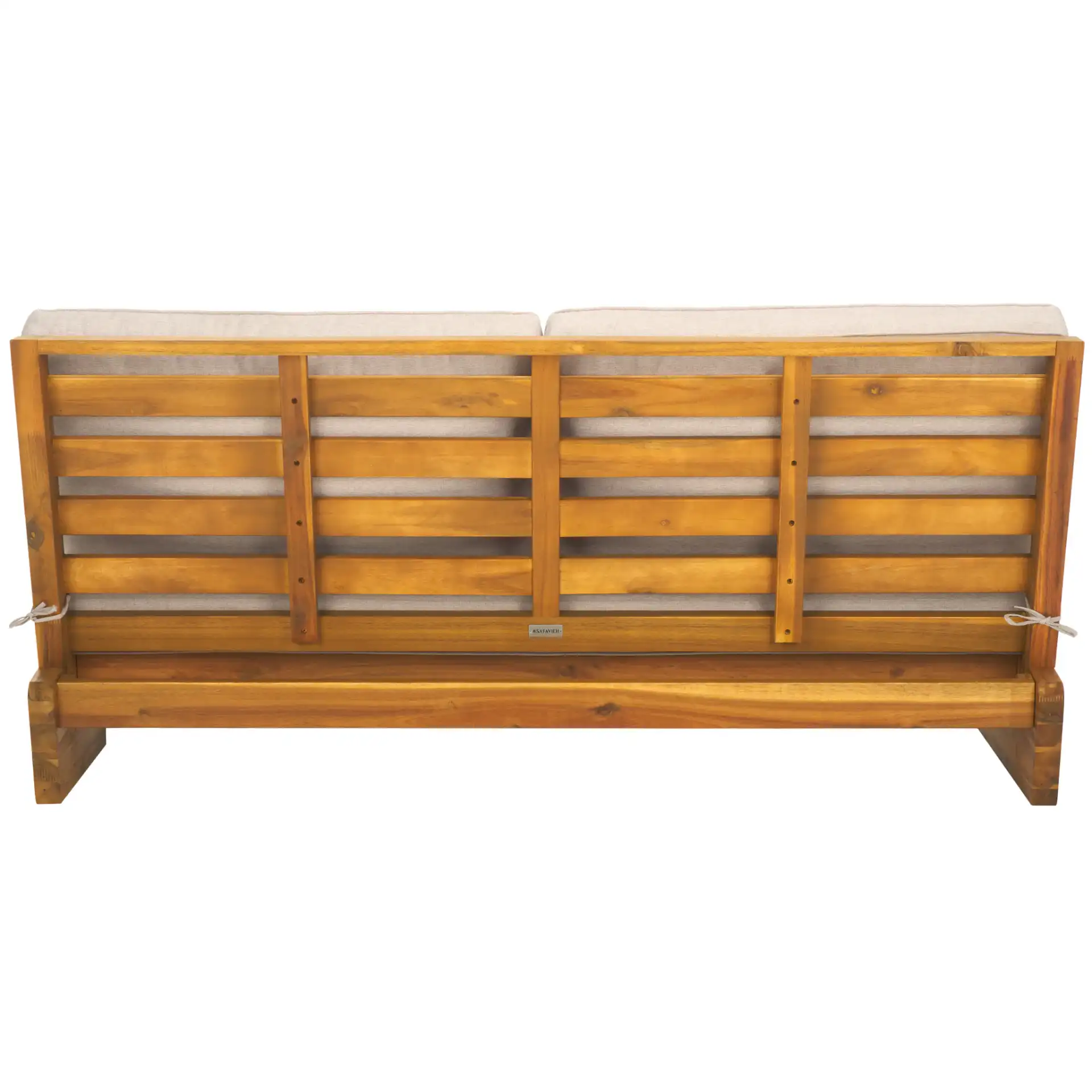 Chester Two-Seater Sofa in Natural / Light Gray, detail view