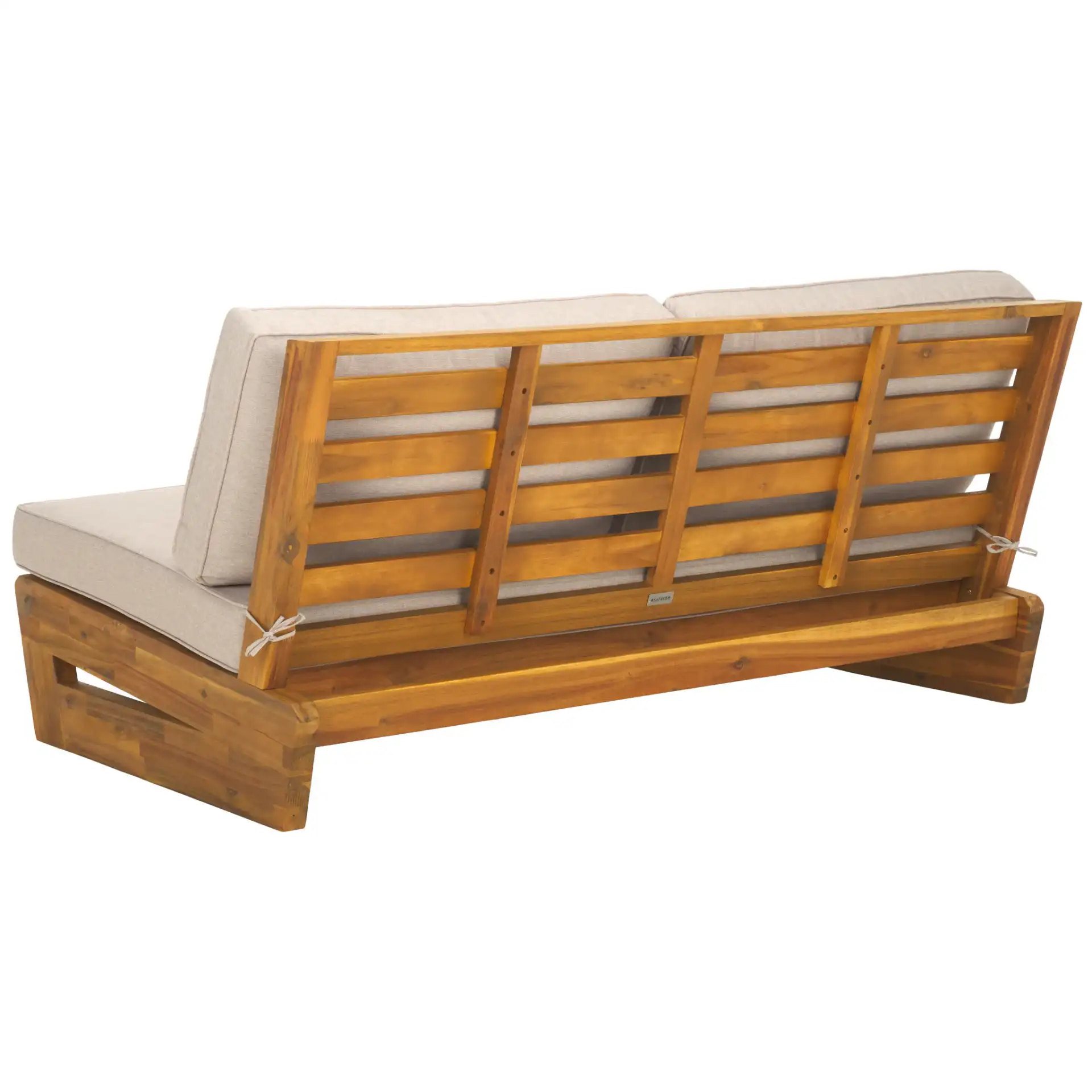 Chester Two-Seater Sofa in Natural / Light Gray, detail view