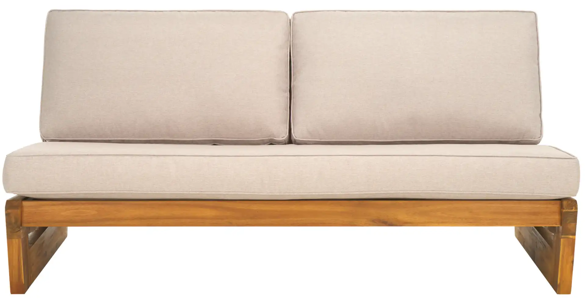 Chester Two-Seater Sofa in Natural / Light Gray