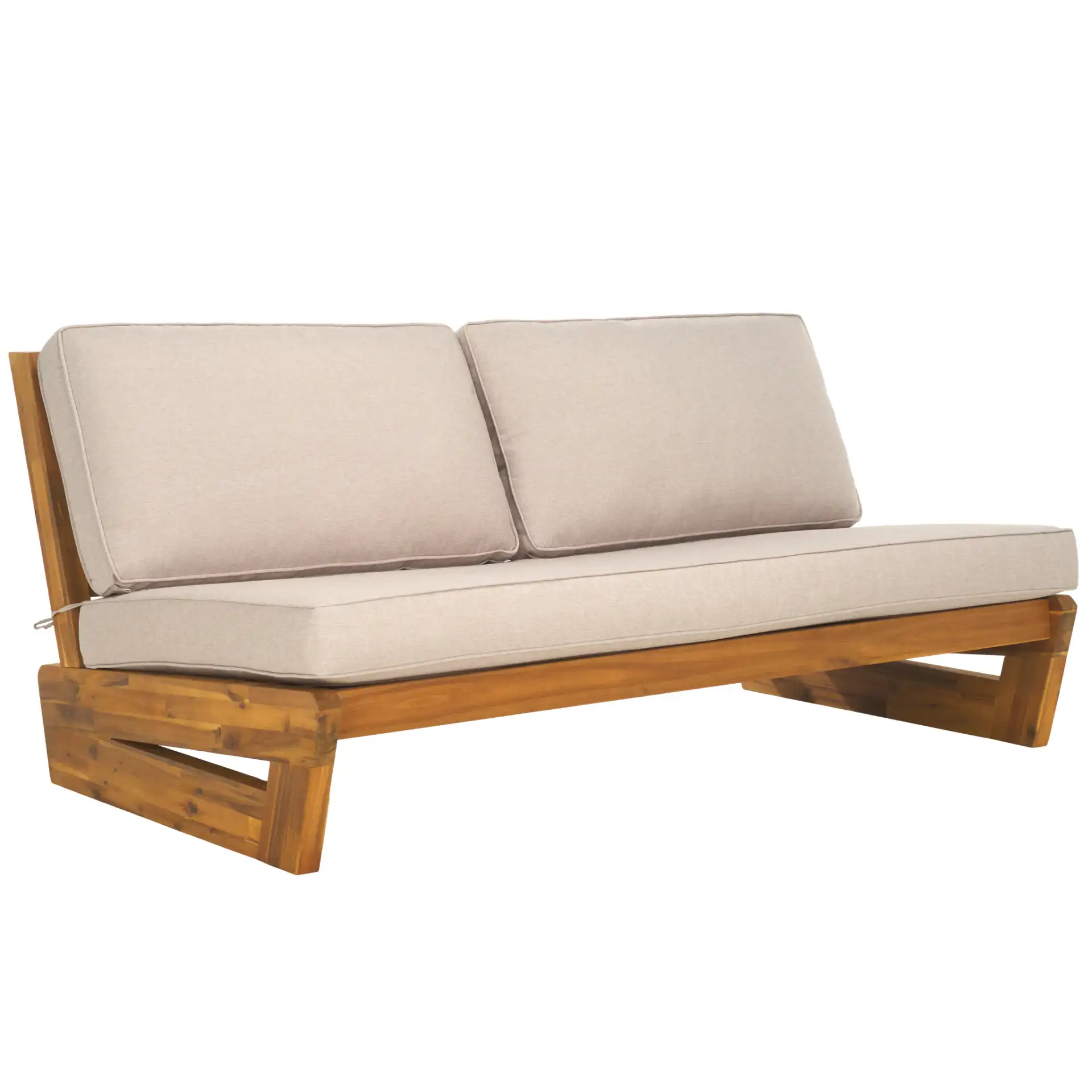 Chester Two-Seater Sofa in Natural / Light Gray, detail view