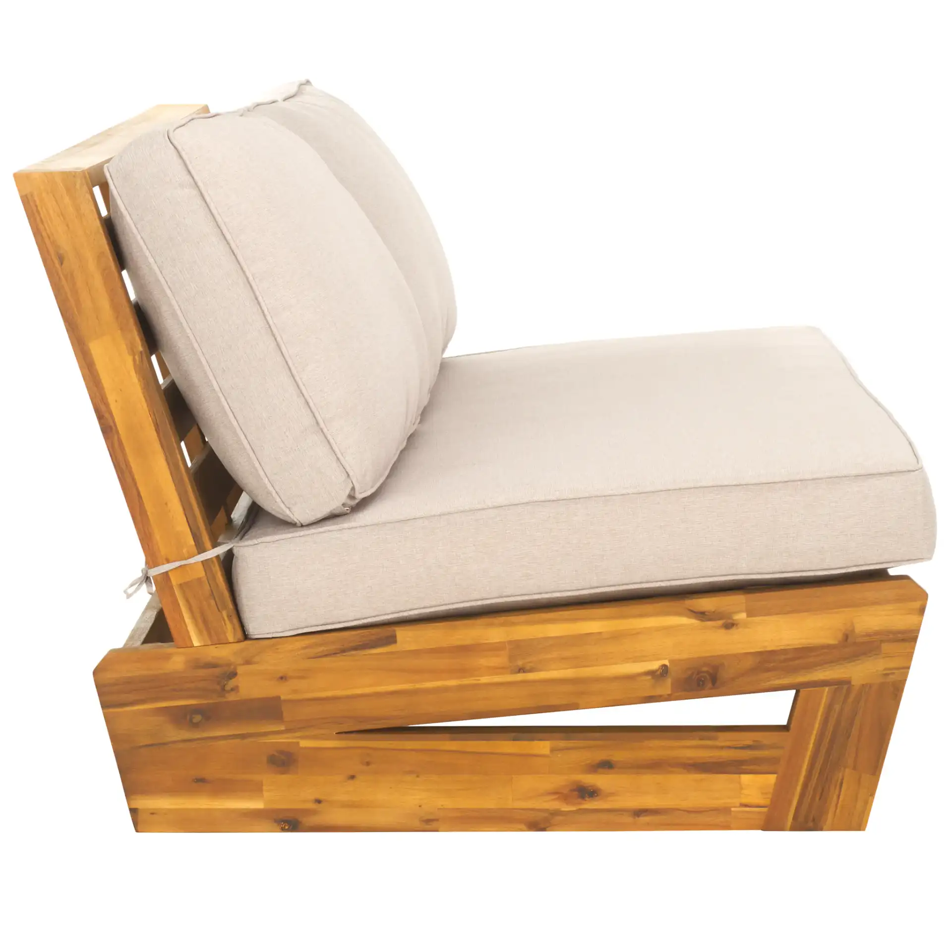 Chester Two-Seater Sofa in Natural / Light Gray, detail view