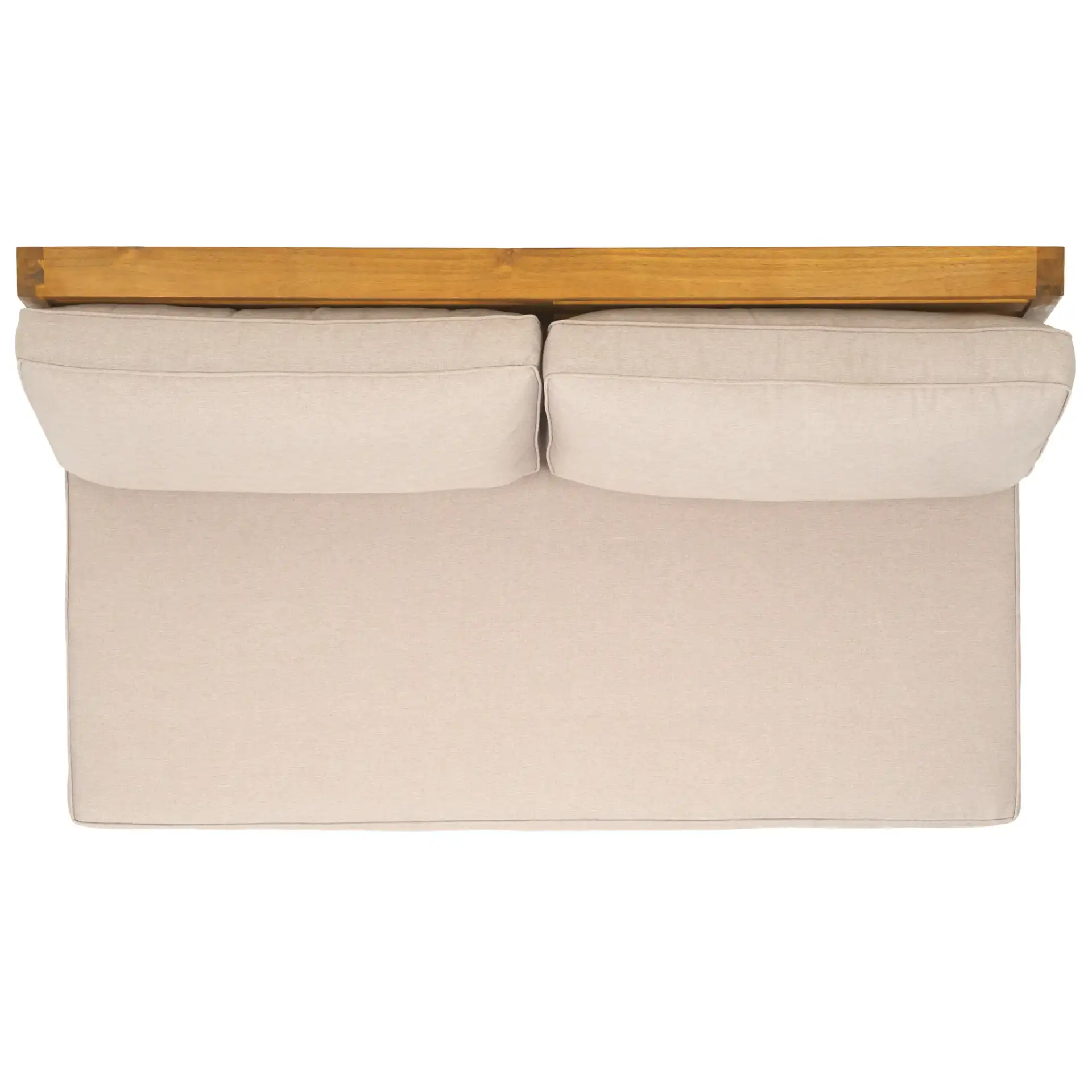 Chester Two-Seater Sofa in Natural / Light Gray, detail view