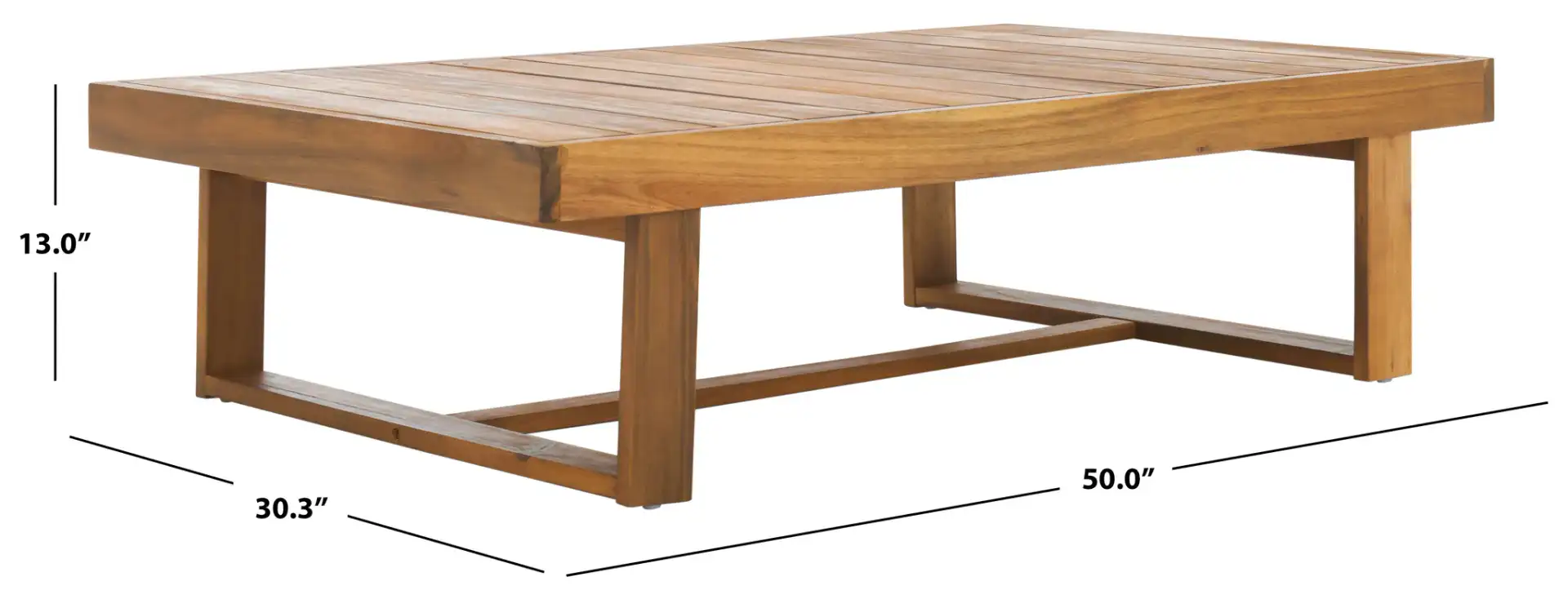 Duncan Coffee Table in Natural, detail view