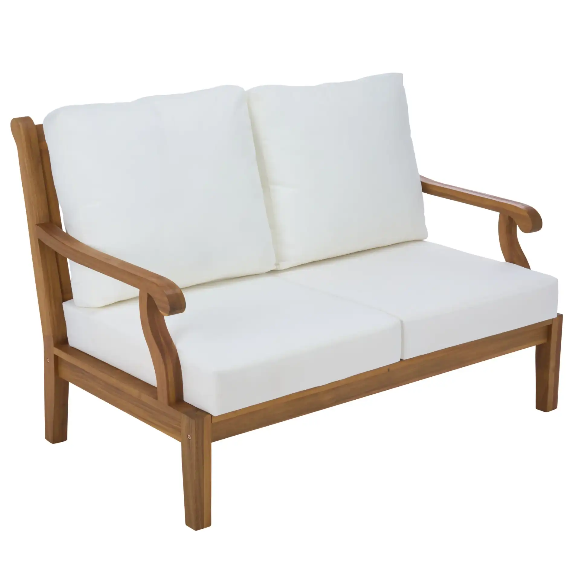 Victoria Loveseat in Natural / Ivory, detail view