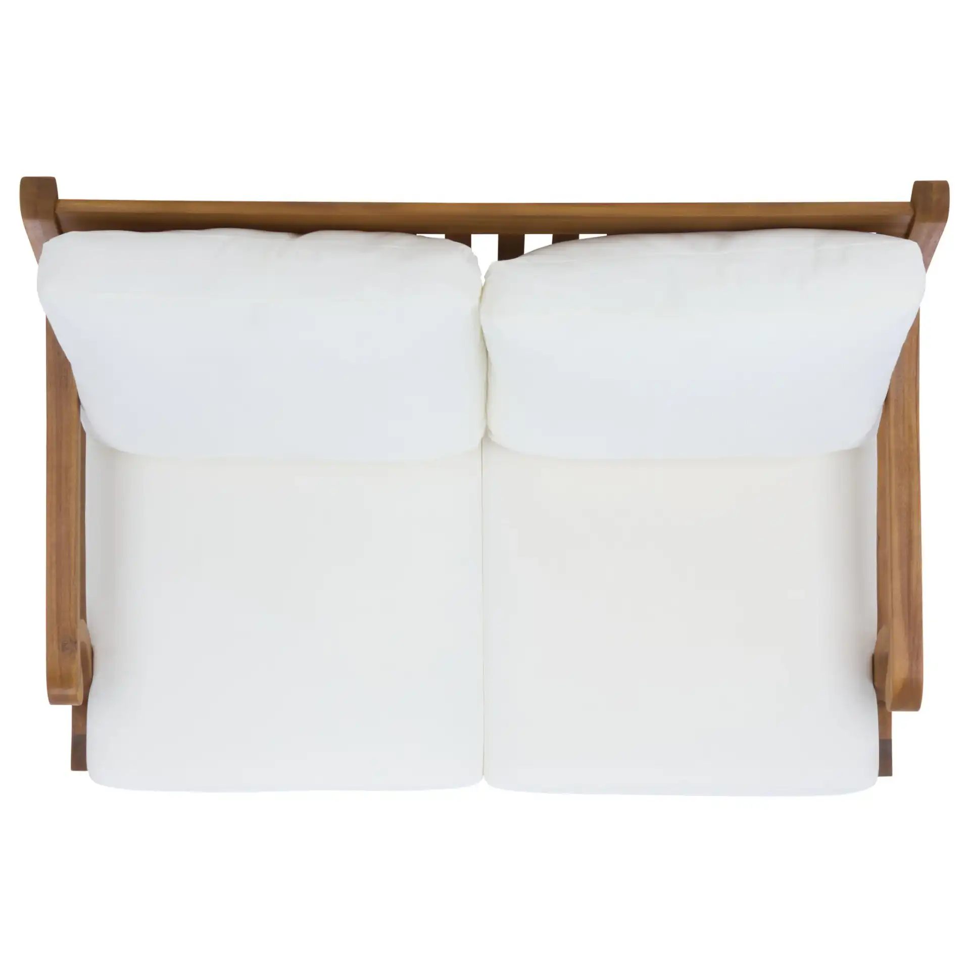 Victoria Loveseat in Natural / Ivory, detail view