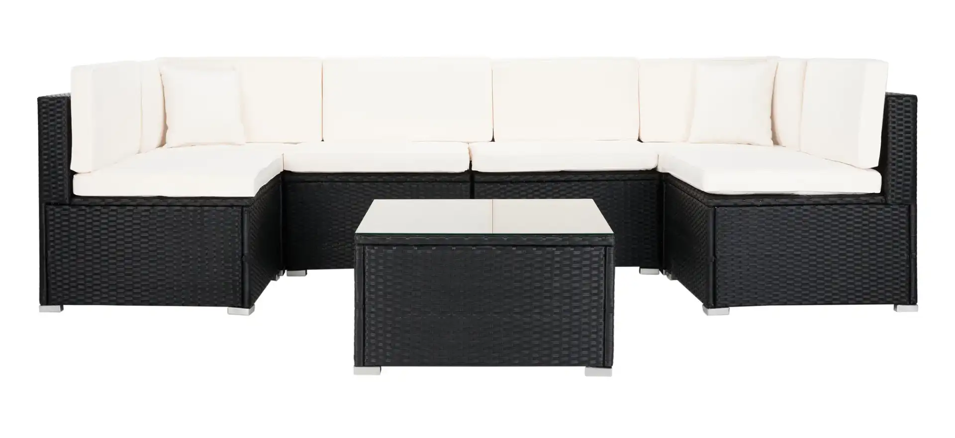 Diona Living Set in Black / Beige