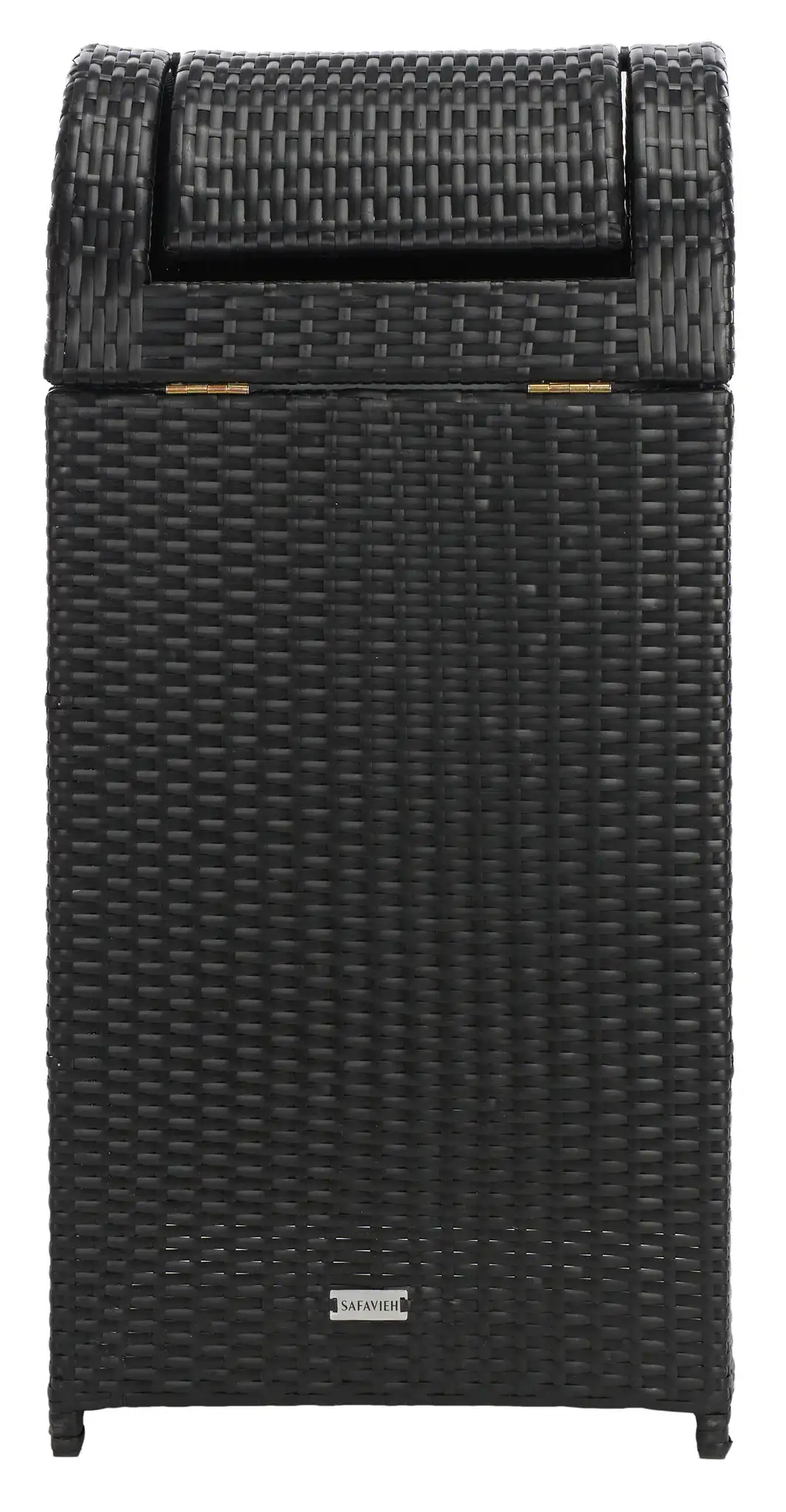 Serapis Trash Bin in Black, detail view