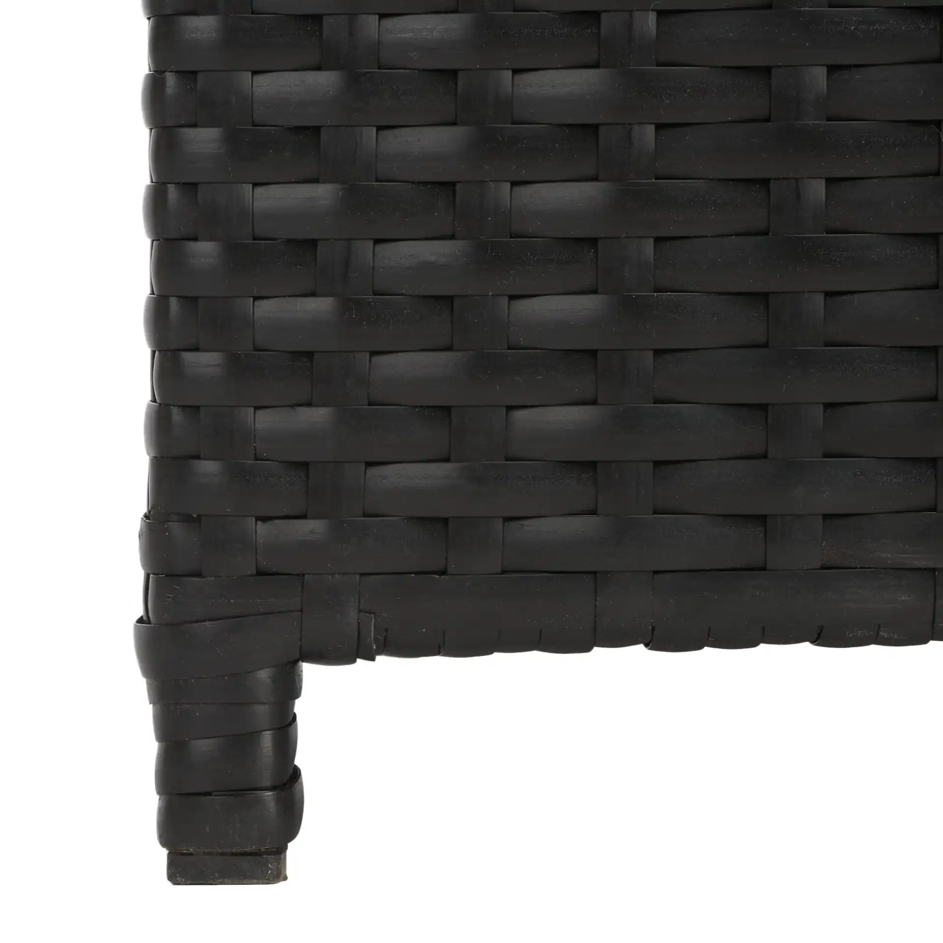Serapis Trash Bin in Black in a styled room
