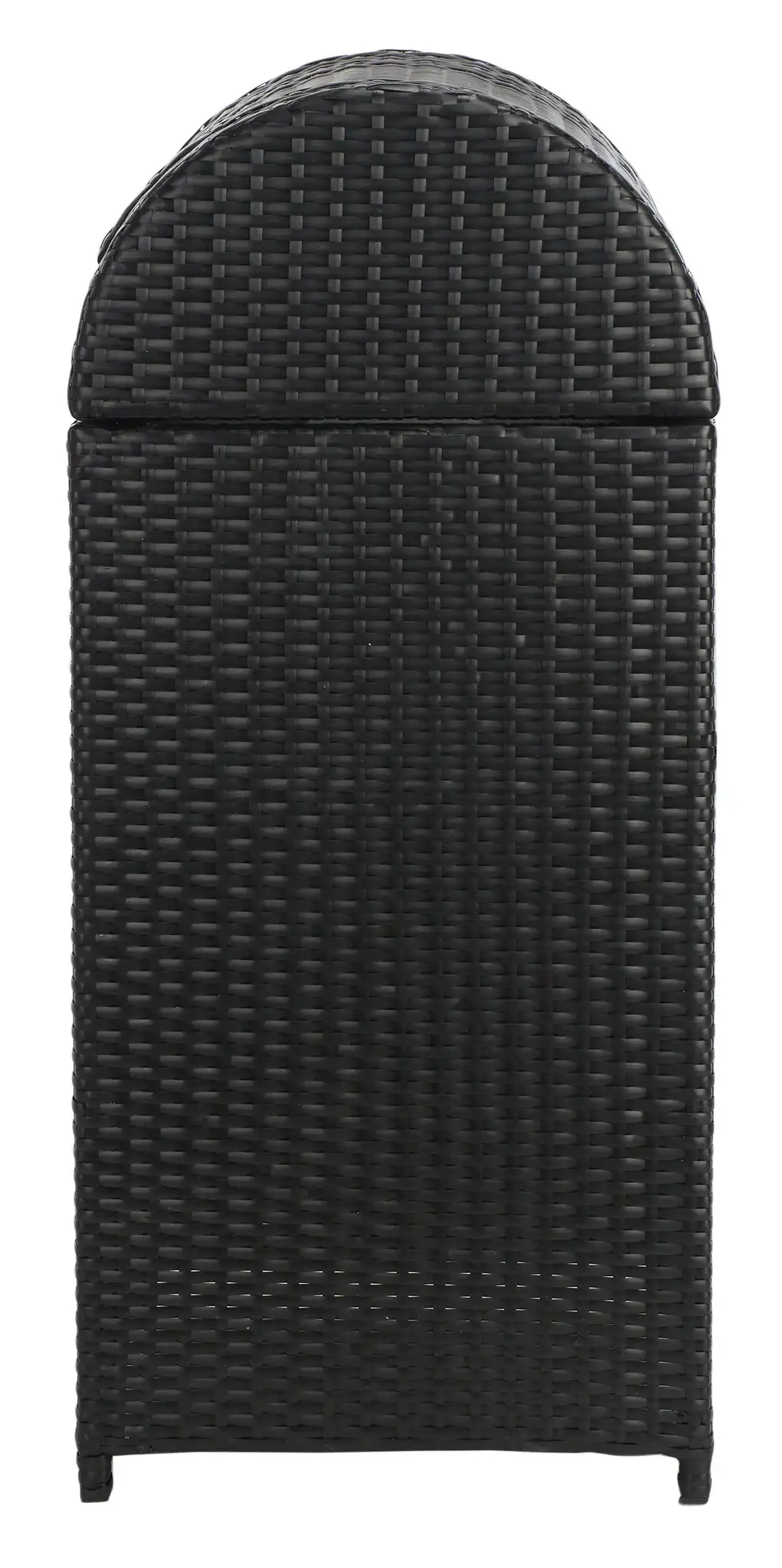 Serapis Trash Bin in Black, detail view