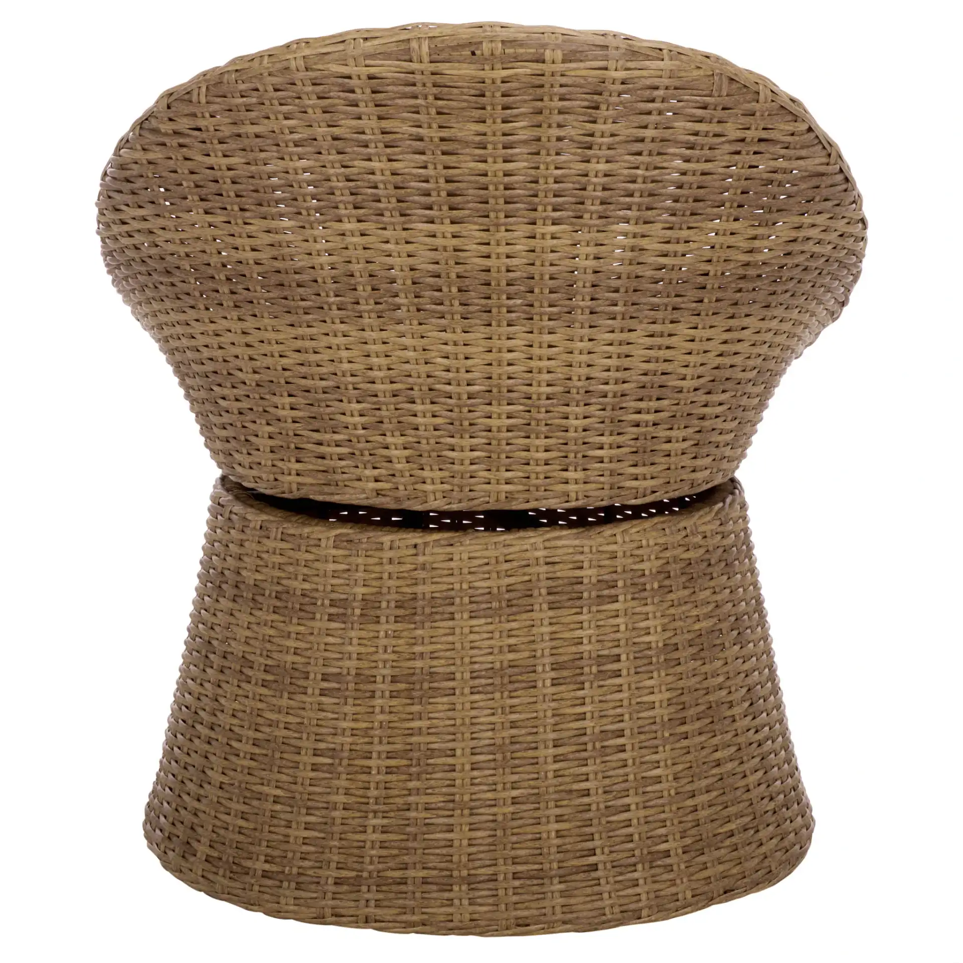 Drew Swivel Chair in Natural / Taupe, detail view