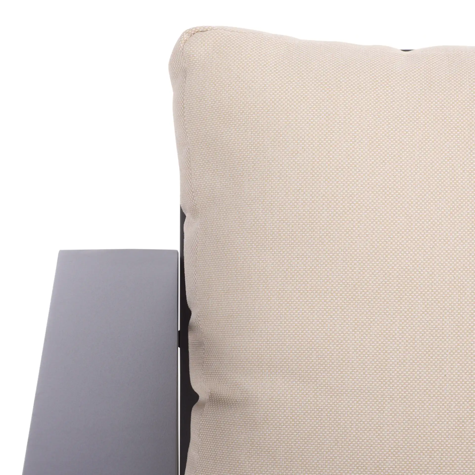 Fash Three-Piece Living Set in Black / Taupe in a styled room