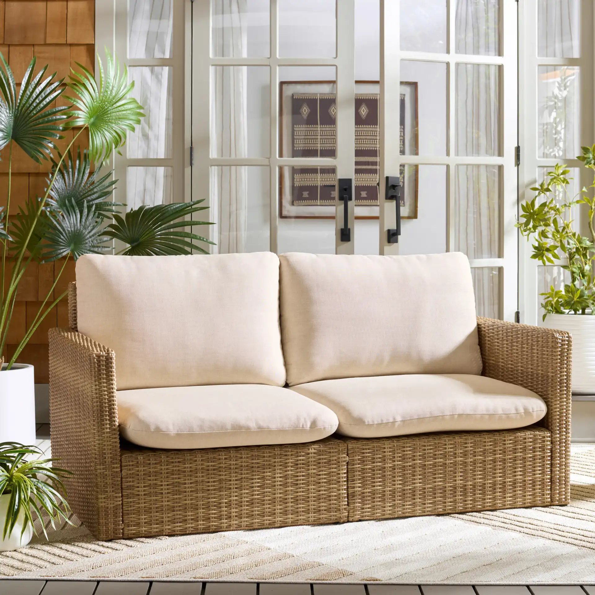 Emma Sofa in Natural / Taupe in a styled room