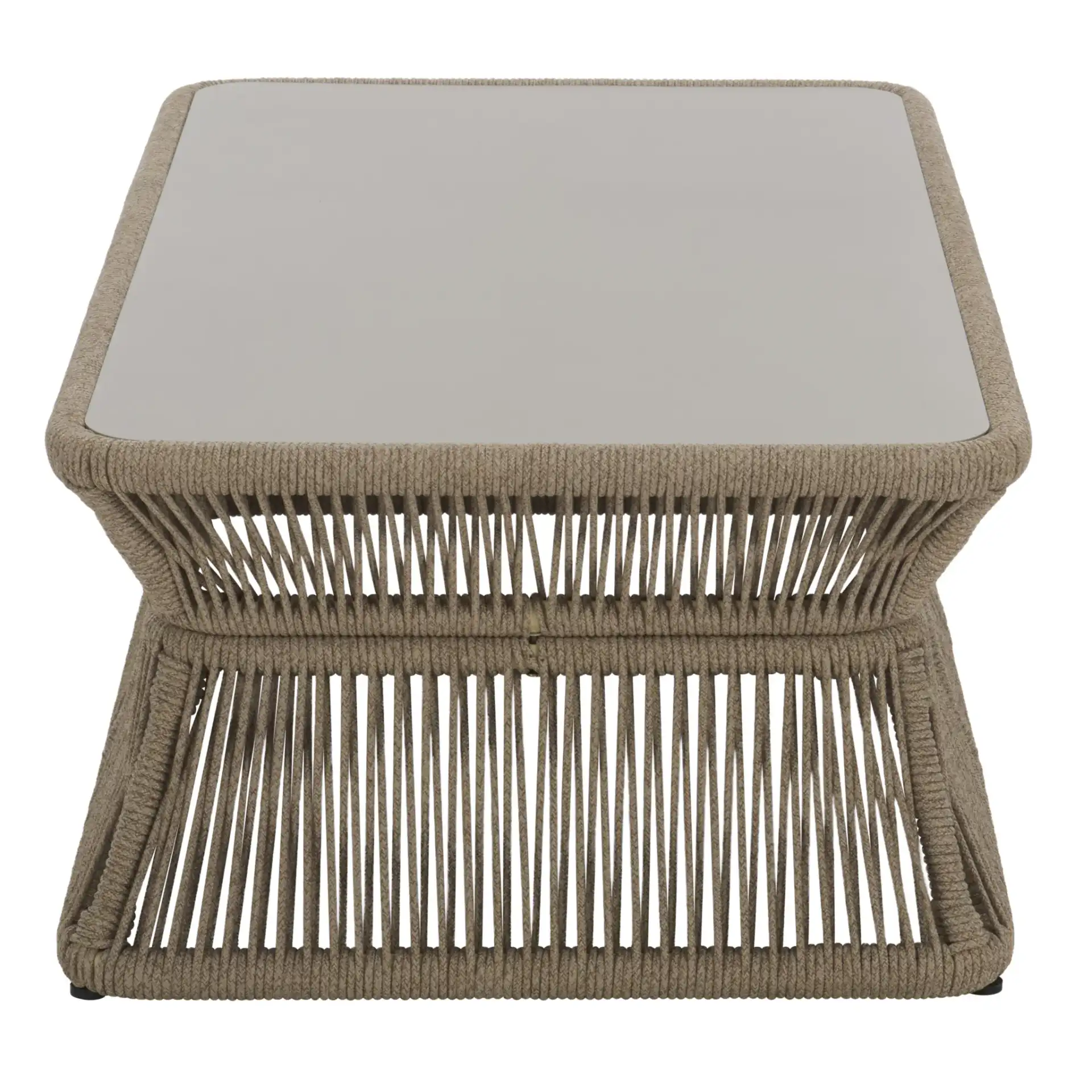 Gillian Rectangle Coffee Table in Heather Tan / Ivory, detail view