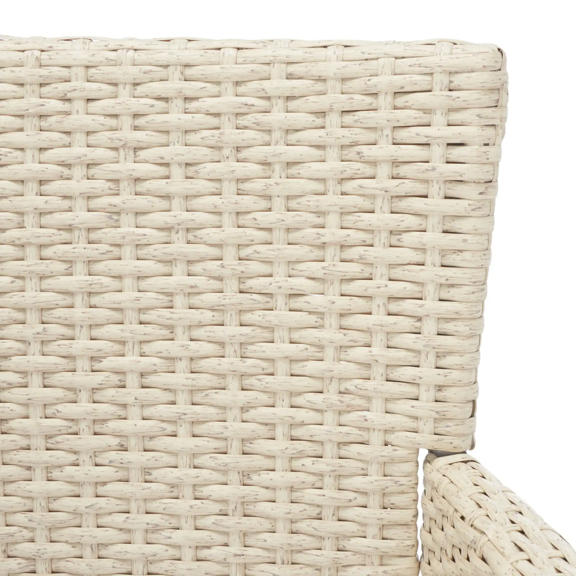 Viora Loveseat in Beige / White in a styled room